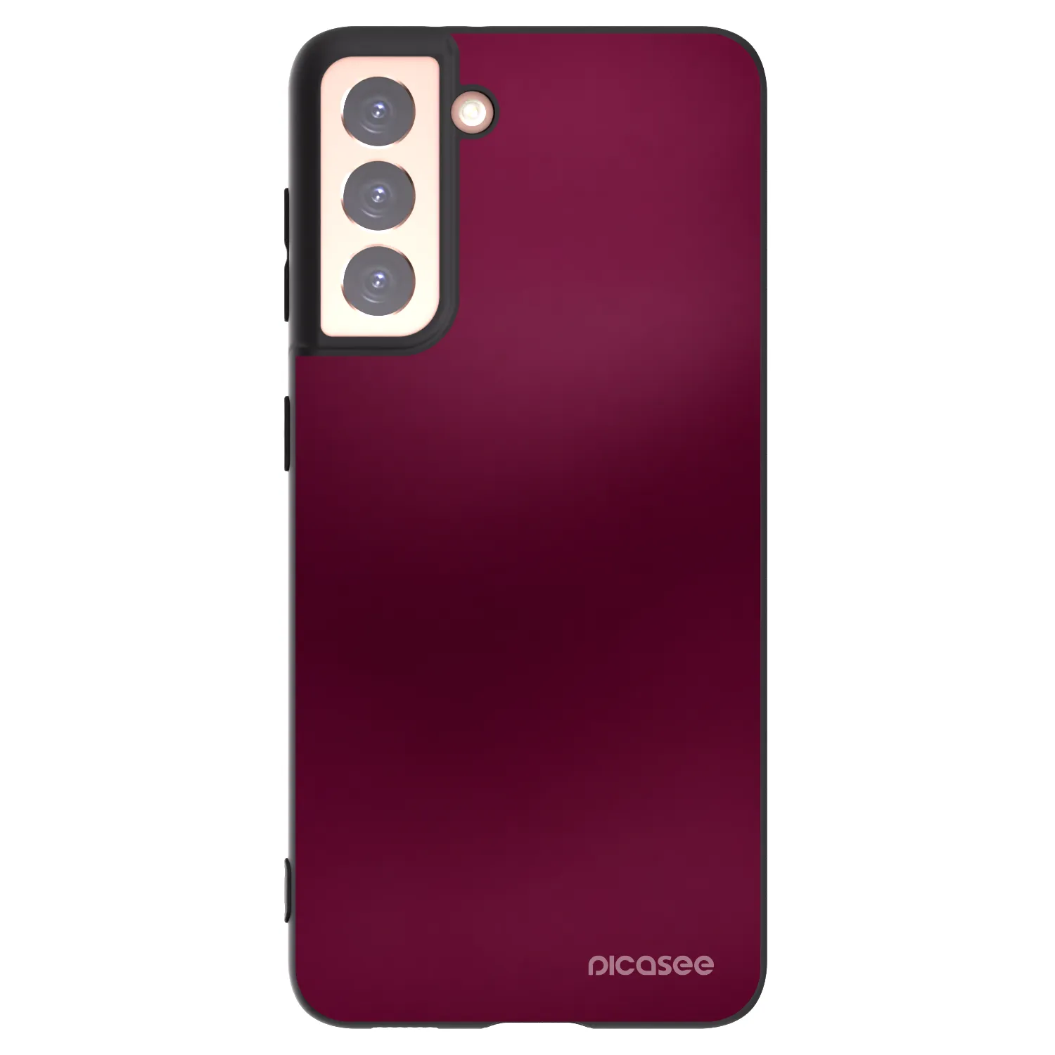 Picasee fekete szilikon tok az alábbi mobiltelefonokra Samsung Galaxy S21 5G G991B - Velvet Bordeaux