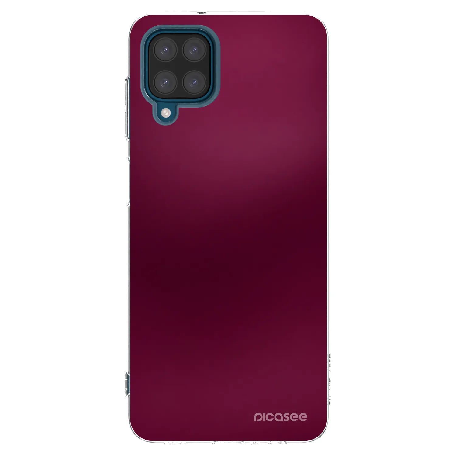 Picasee átlátszó szilikon tok az alábbi mobiltelefonokra Samsung Galaxy A12 A125F - Velvet Bordeaux