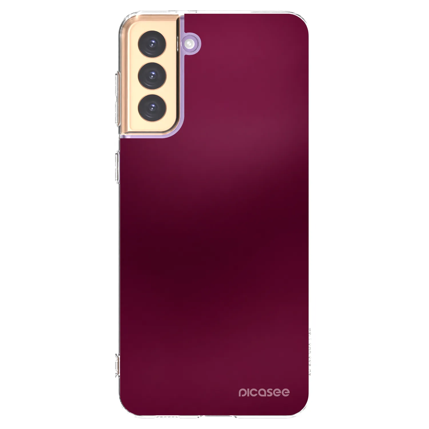 Picasee átlátszó szilikon tok az alábbi mobiltelefonokra Samsung Galaxy S21+ 5G G996F - Velvet Bordeaux