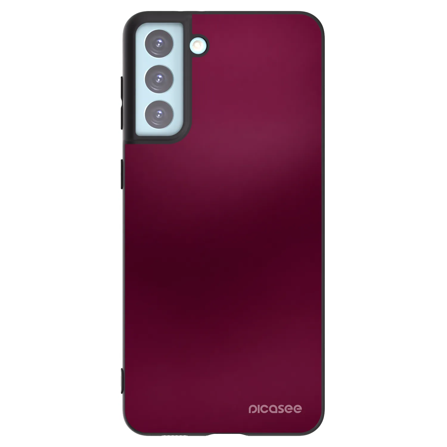 Picasee fekete szilikon tok az alábbi mobiltelefonokra Samsung Galaxy S21+ 5G G996F - Velvet Bordeaux