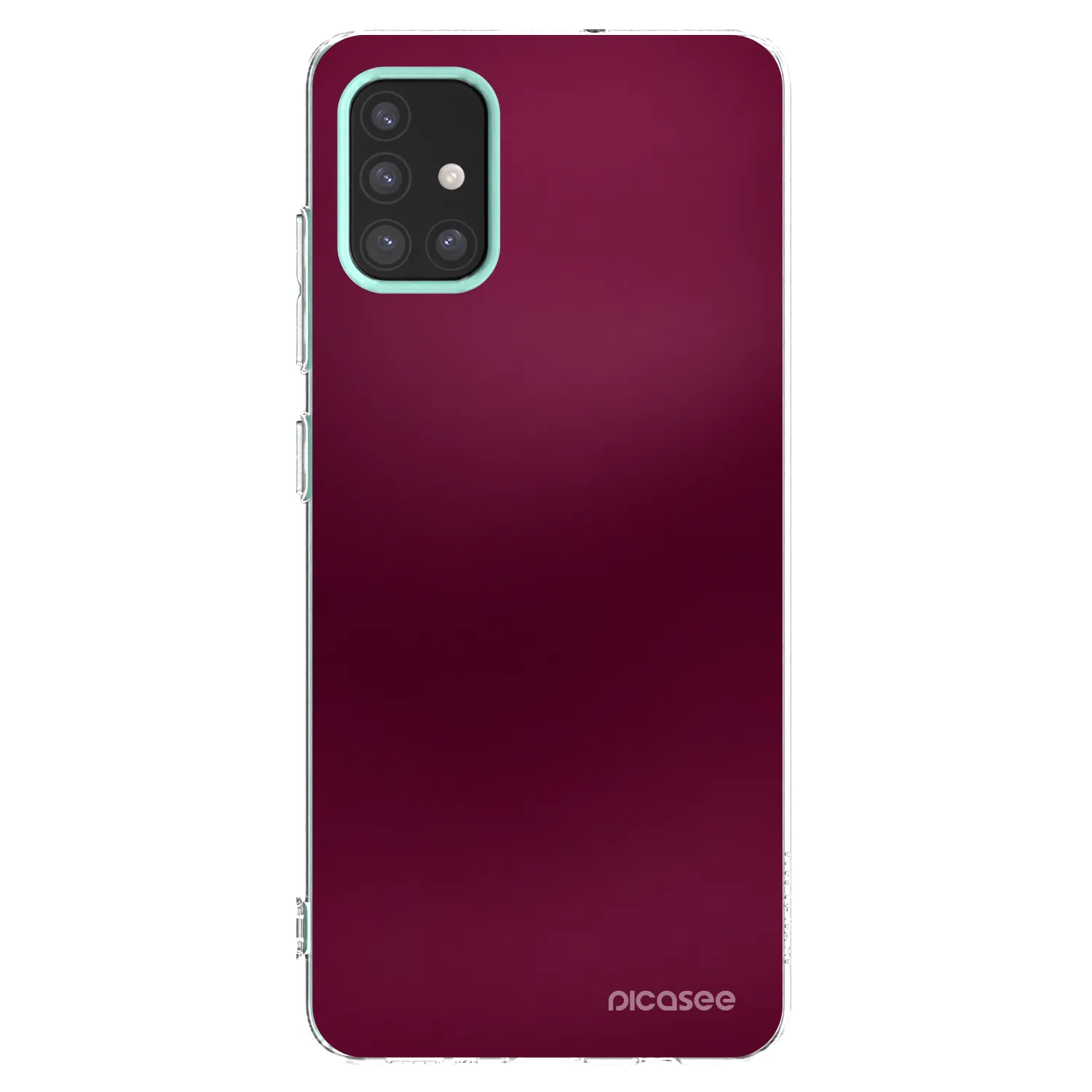 Picasee átlátszó szilikon tok az alábbi mobiltelefonokra Samsung Galaxy M31s - Velvet Bordeaux