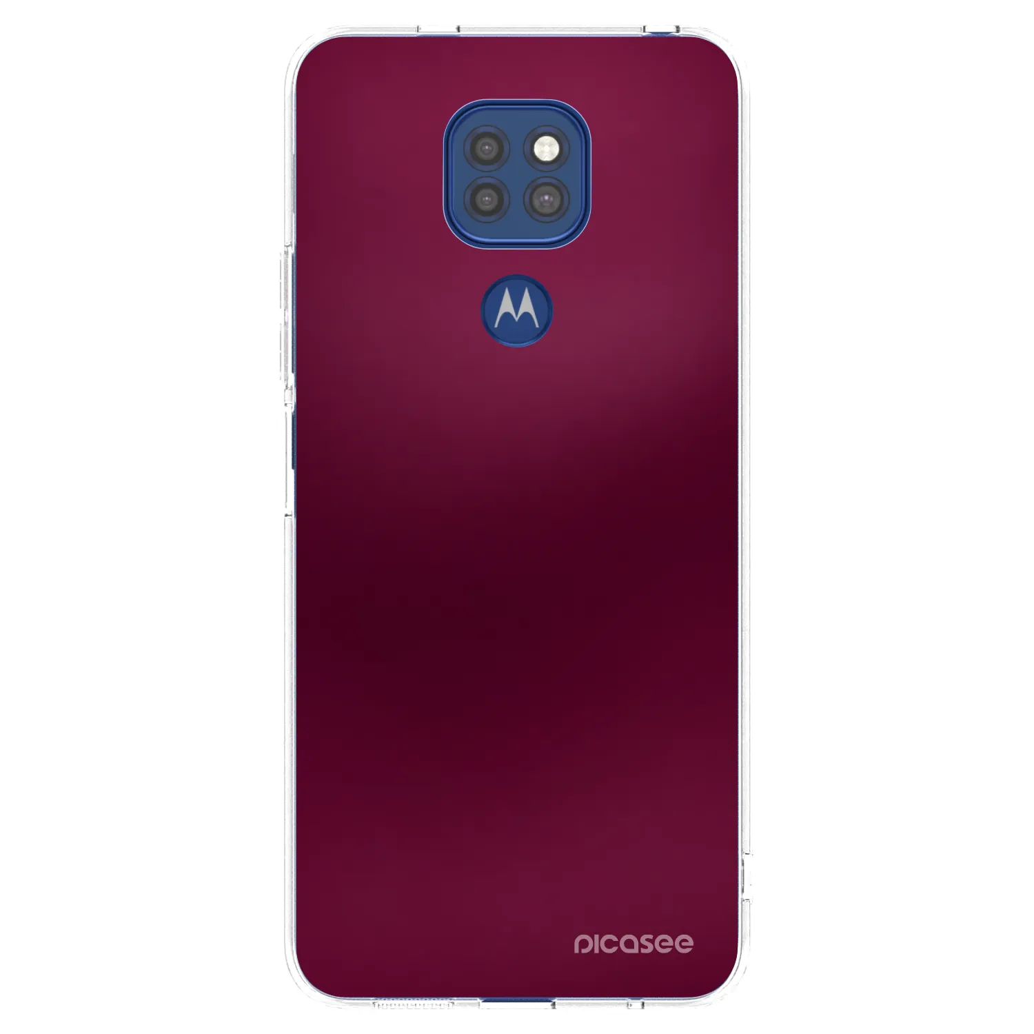Picasee átlátszó szilikon tok az alábbi mobiltelefonokra Motorola Moto G9 Play - Velvet Bordeaux