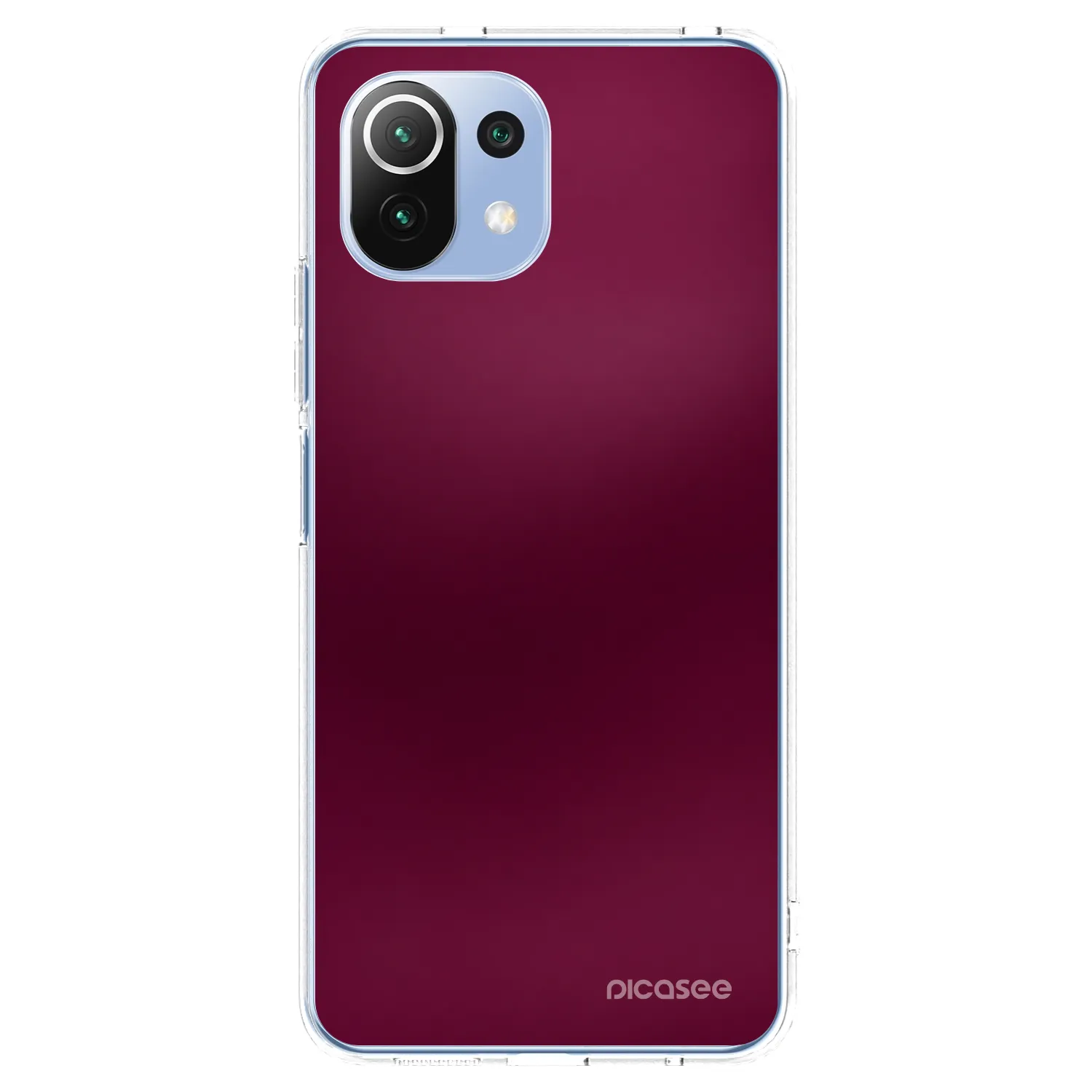 Picasee átlátszó szilikon tok az alábbi mobiltelefonokra Xiaomi Mi 11 Lite - Velvet Bordeaux