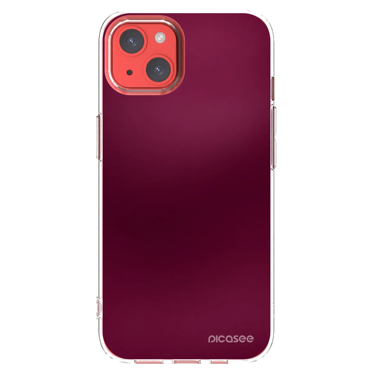 Picasee átlátszó szilikon tok az alábbi mobiltelefonokra Apple iPhone 13 - Velvet Bordeaux