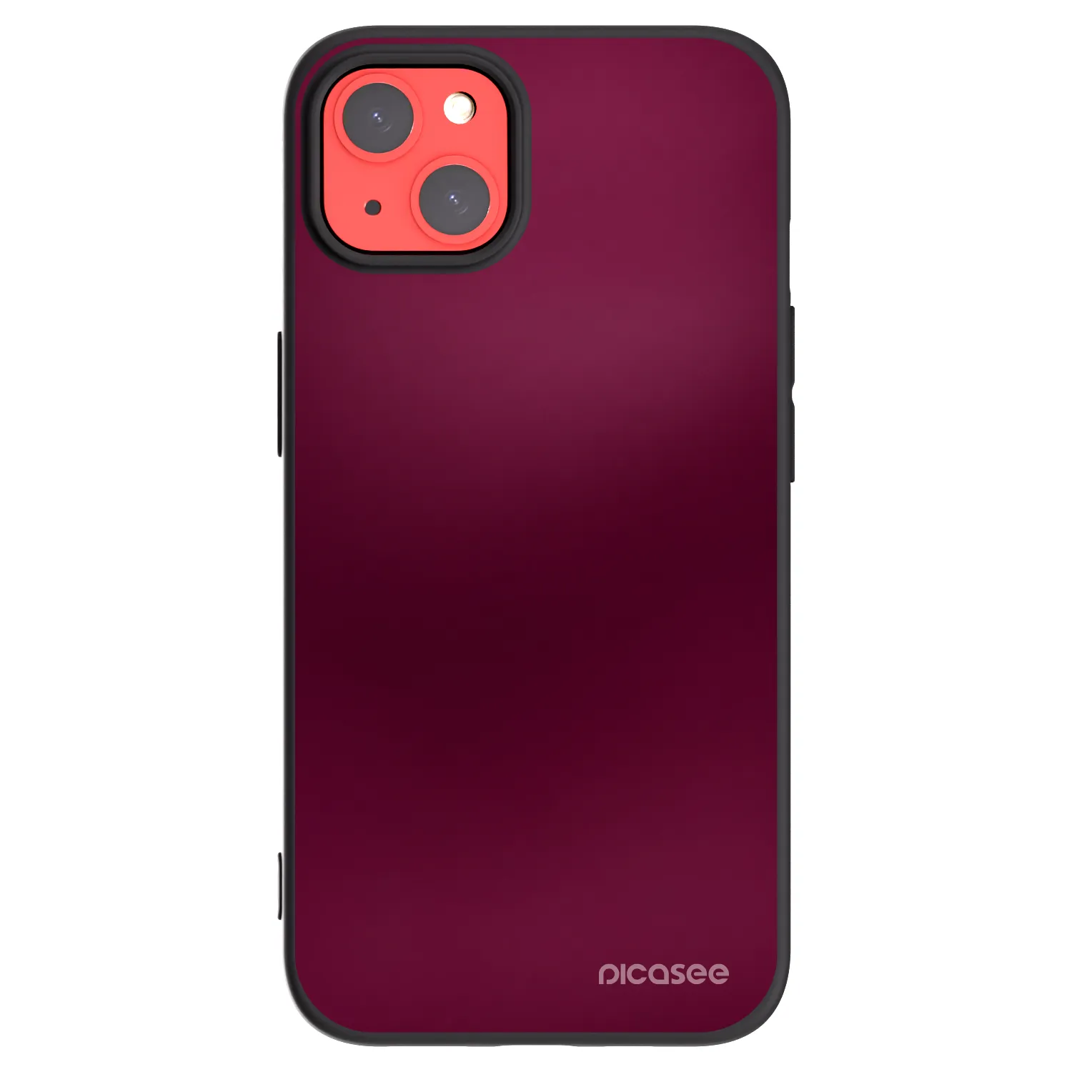 Picasee fekete szilikon tok az alábbi mobiltelefonokra Apple iPhone 13 - Velvet Bordeaux