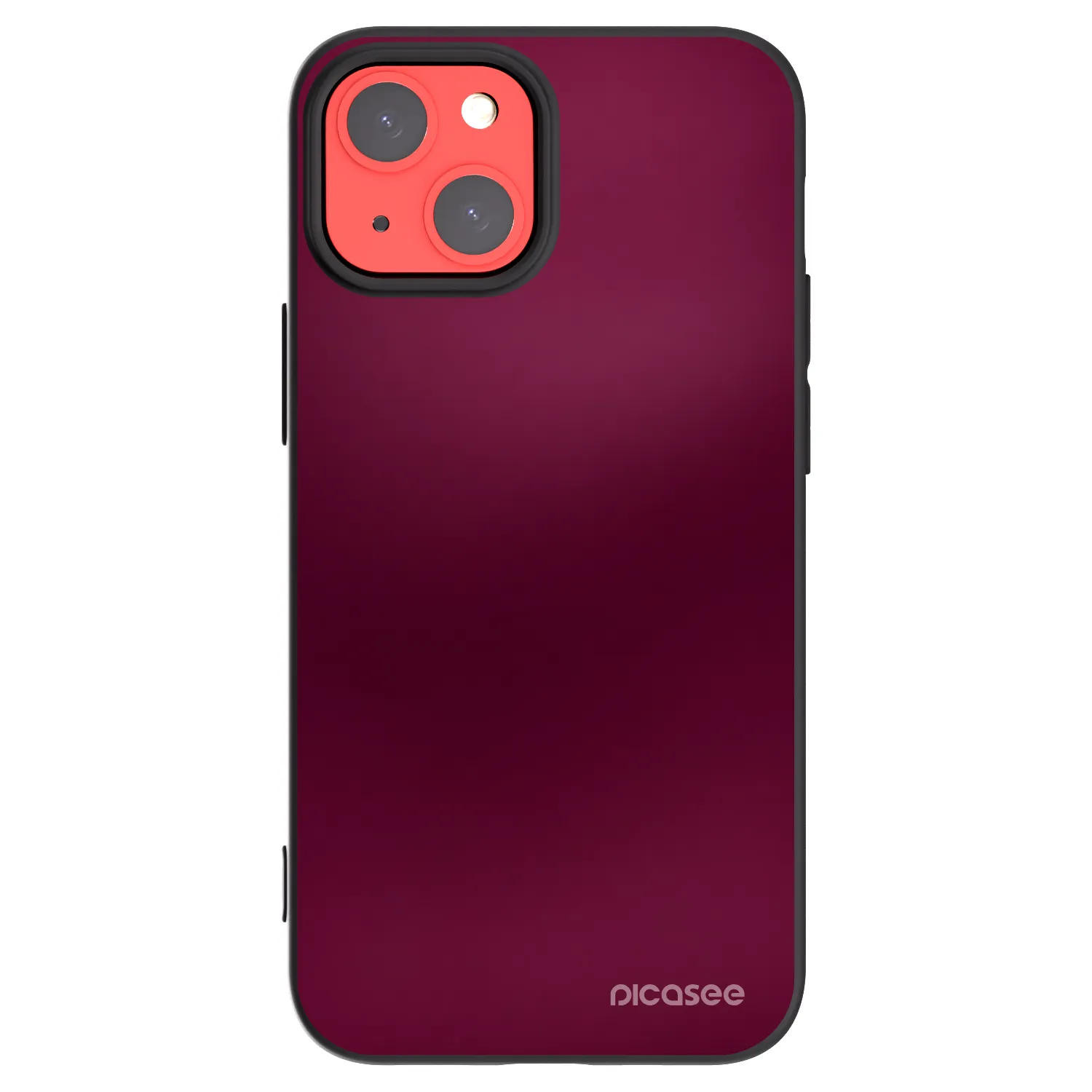 Picasee fekete szilikon tok az alábbi mobiltelefonokra Apple iPhone 13 mini - Velvet Bordeaux