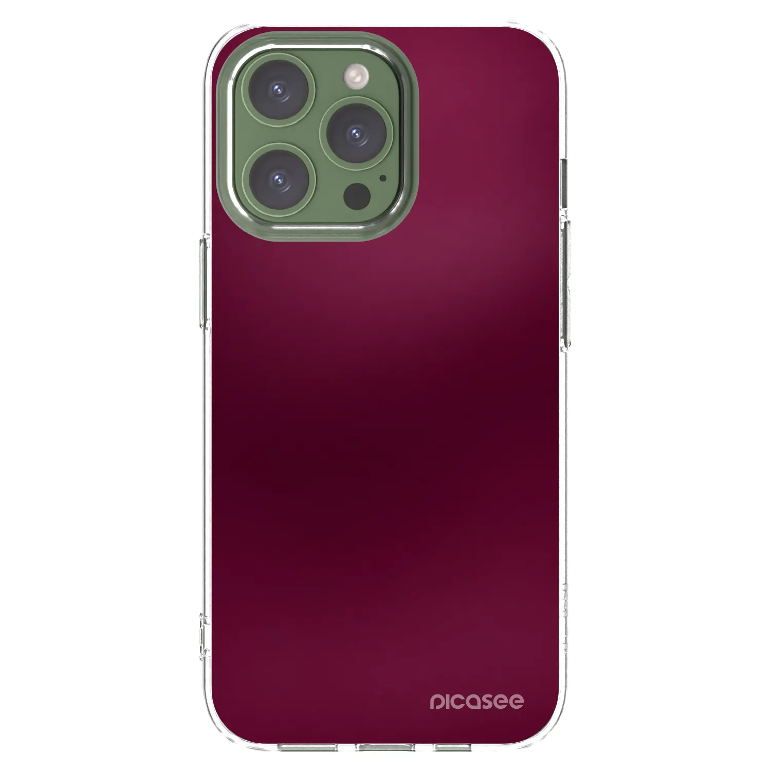 Picasee átlátszó szilikon tok az alábbi mobiltelefonokra Apple iPhone 13 Pro - Velvet Bordeaux