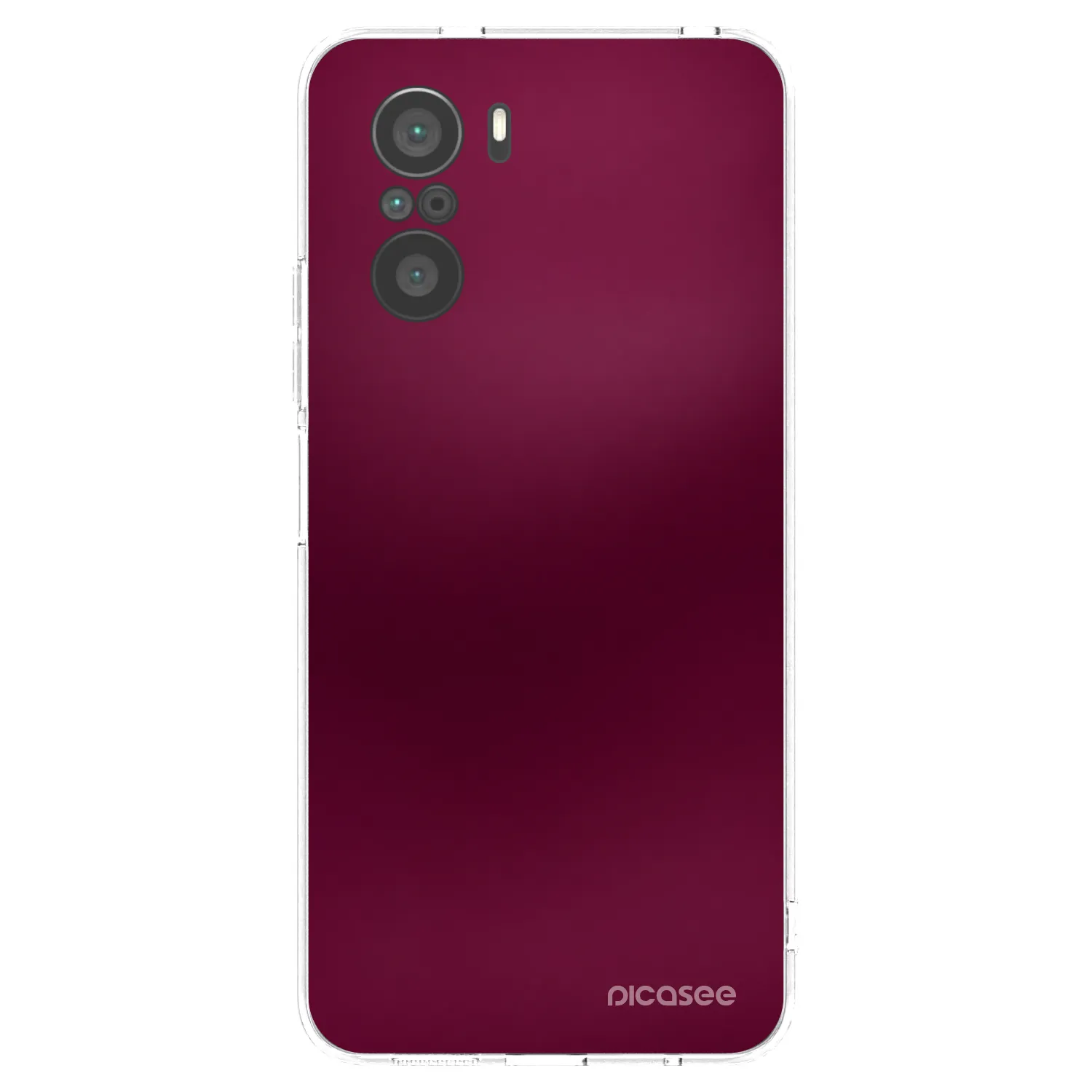Picasee átlátszó szilikon tok az alábbi mobiltelefonokra Xiaomi Poco F3 - Velvet Bordeaux