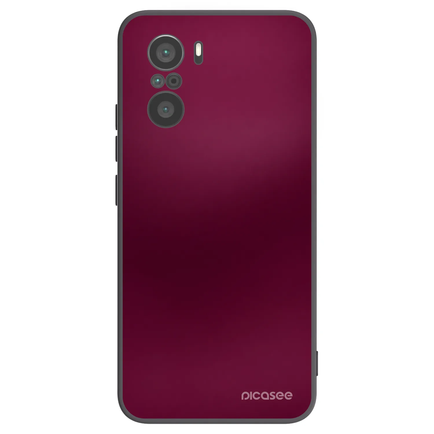 Picasee fekete szilikon tok az alábbi mobiltelefonokra Xiaomi Poco F3 - Velvet Bordeaux