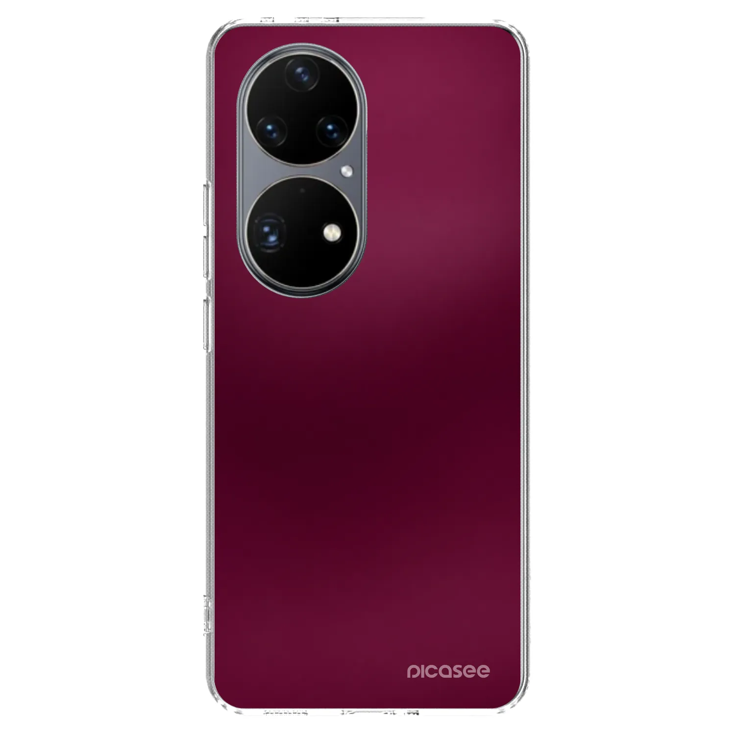 Picasee átlátszó szilikon tok az alábbi mobiltelefonokra Huawei P50 - Velvet Bordeaux