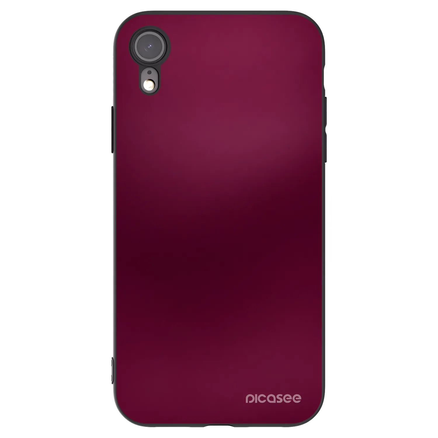 Picasee fekete szilikon tok az alábbi mobiltelefonokra Apple iPhone XR - Velvet Bordeaux
