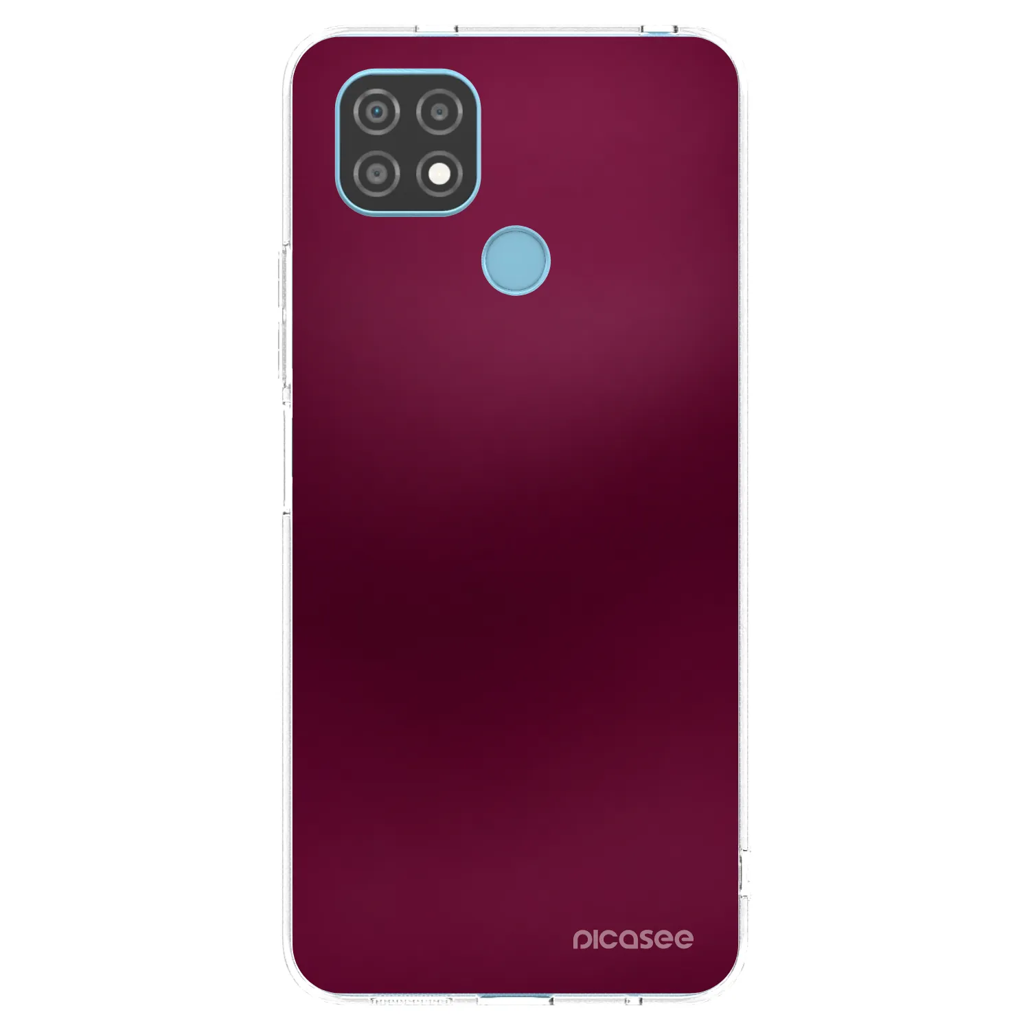 Picasee átlátszó szilikon tok az alábbi mobiltelefonokra Realme C21 - Velvet Bordeaux