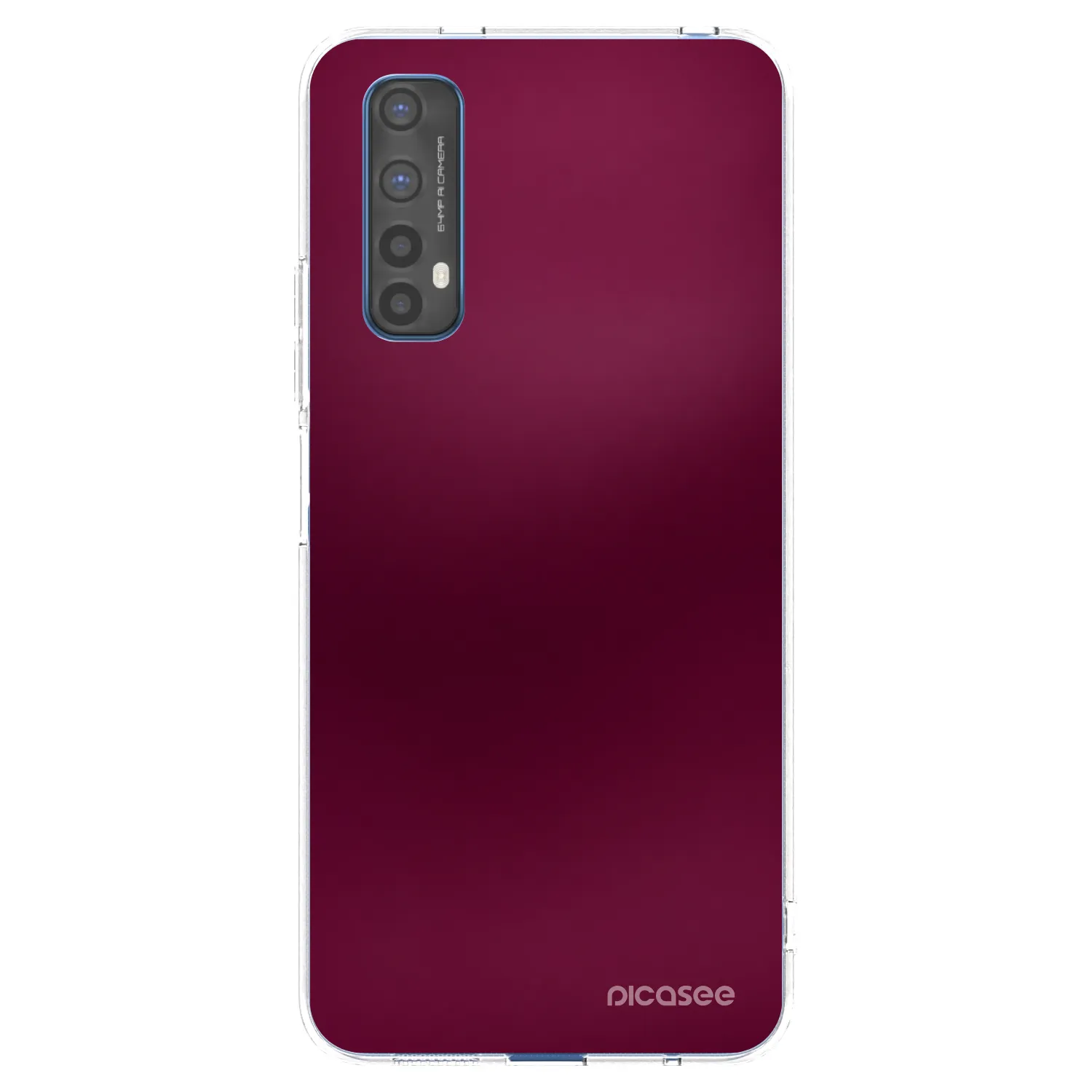 Picasee átlátszó szilikon tok az alábbi mobiltelefonokra Realme 7 - Velvet Bordeaux