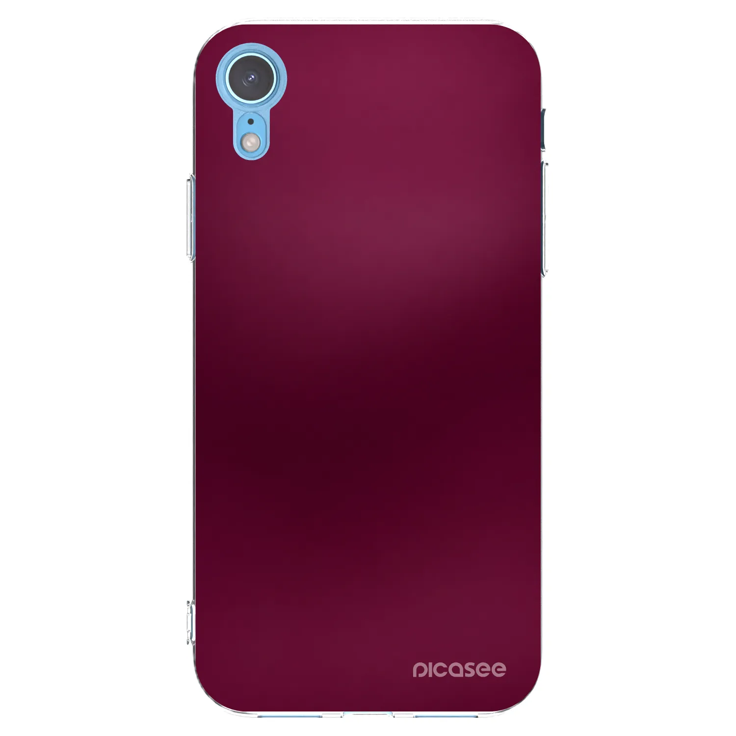 Picasee átlátszó szilikon tok az alábbi mobiltelefonokra Apple iPhone XR - Velvet Bordeaux