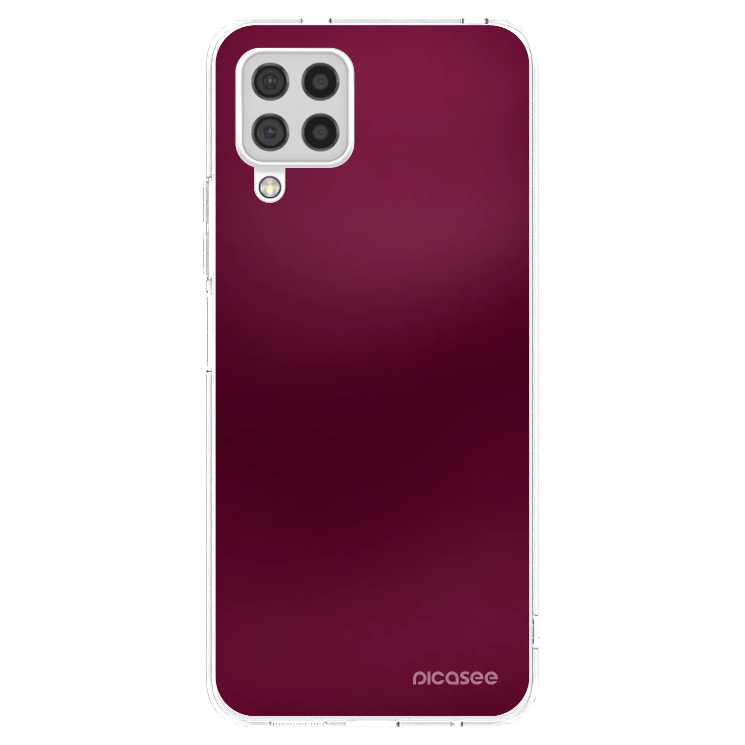 Picasee átlátszó szilikon tok az alábbi mobiltelefonokra Samsung Galaxy A22 A225F 4G - Velvet Bordeaux