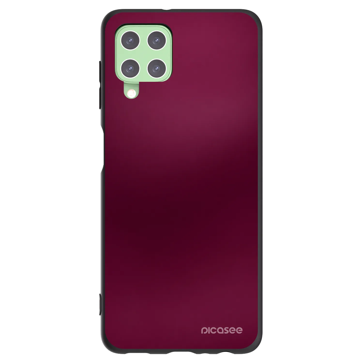 Picasee fekete szilikon tok az alábbi mobiltelefonokra Samsung Galaxy A22 A225F 4G - Velvet Bordeaux