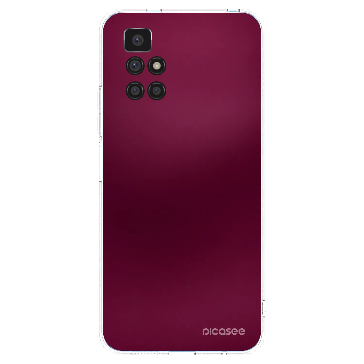 Picasee átlátszó szilikon tok az alábbi mobiltelefonokra Xiaomi Redmi 10 - Velvet Bordeaux