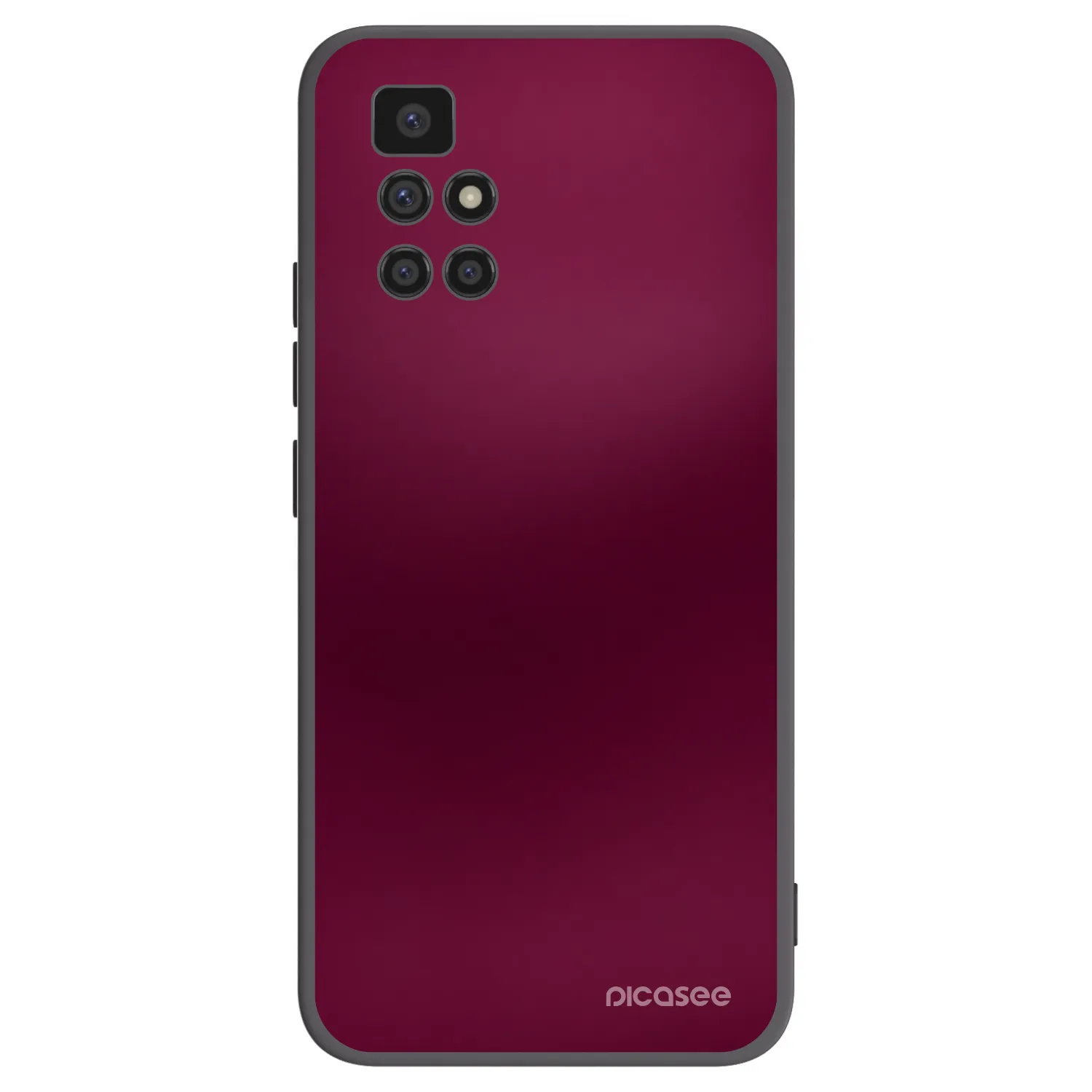 Picasee fekete szilikon tok az alábbi mobiltelefonokra Xiaomi Redmi 10 - Velvet Bordeaux