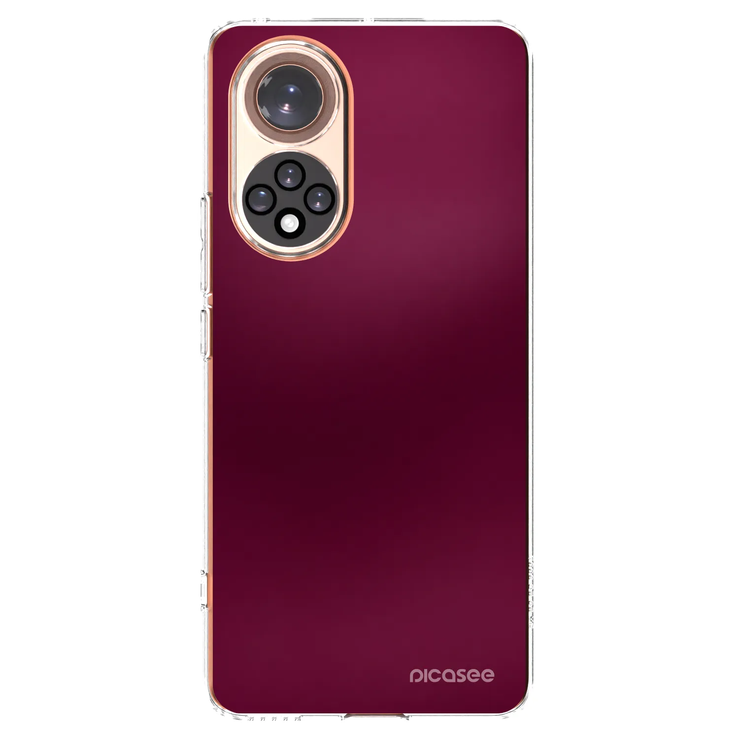 Picasee átlátszó szilikon tok az alábbi mobiltelefonokra Huawei Nova 9 - Velvet Bordeaux