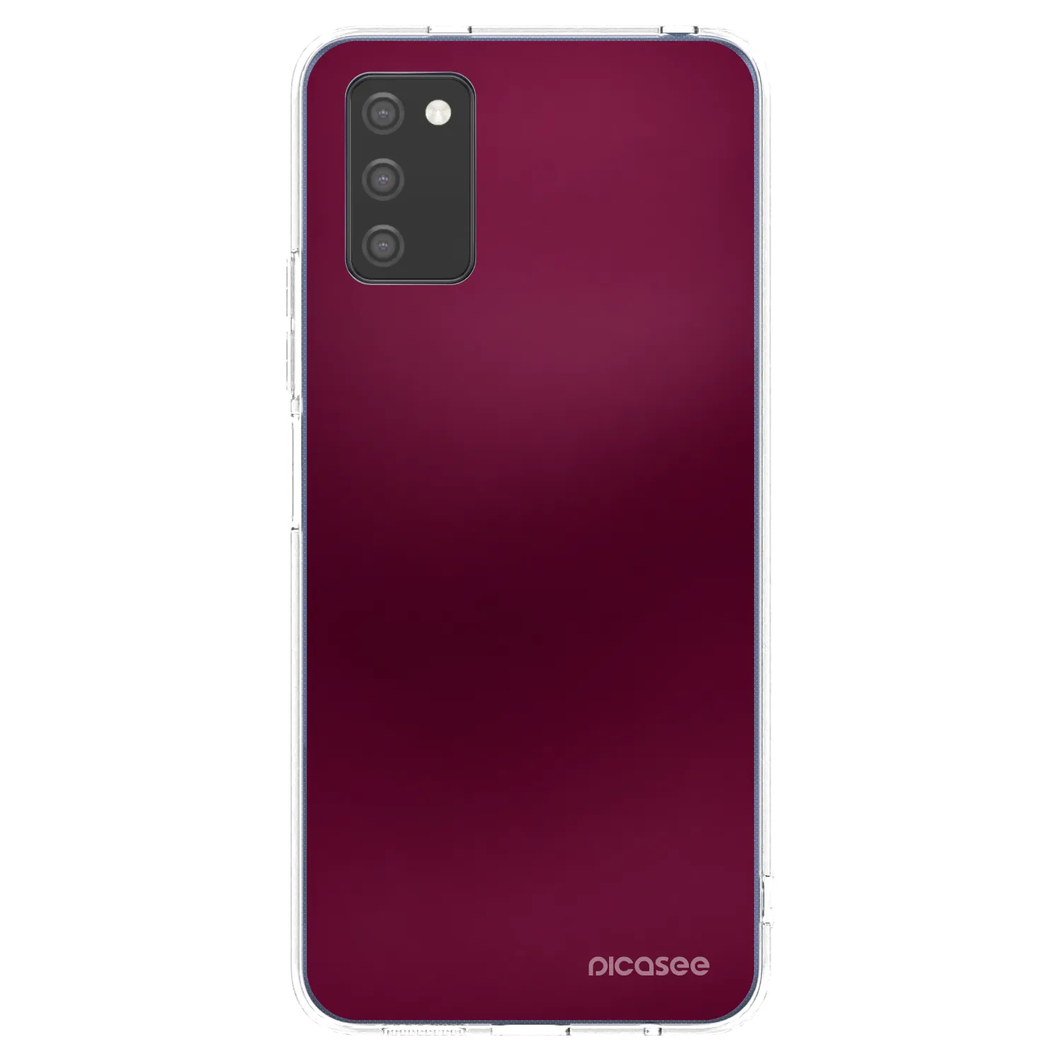 Picasee átlátszó szilikon tok az alábbi mobiltelefonokra Samsung Galaxy A03s A037G - Velvet Bordeaux
