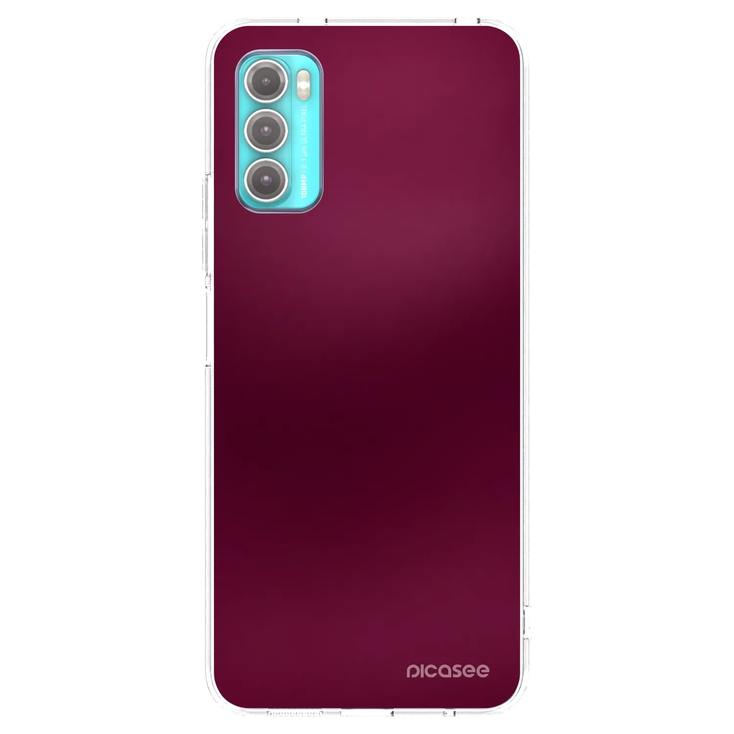 Picasee átlátszó szilikon tok az alábbi mobiltelefonokra Motorola Moto G60 - Velvet Bordeaux