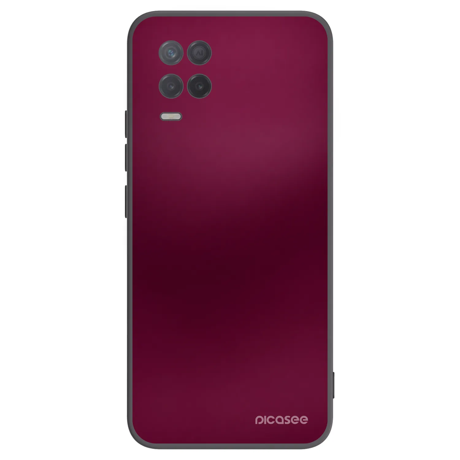 Picasee fekete szilikon tok az alábbi mobiltelefonokra Realme 8 5G - Velvet Bordeaux