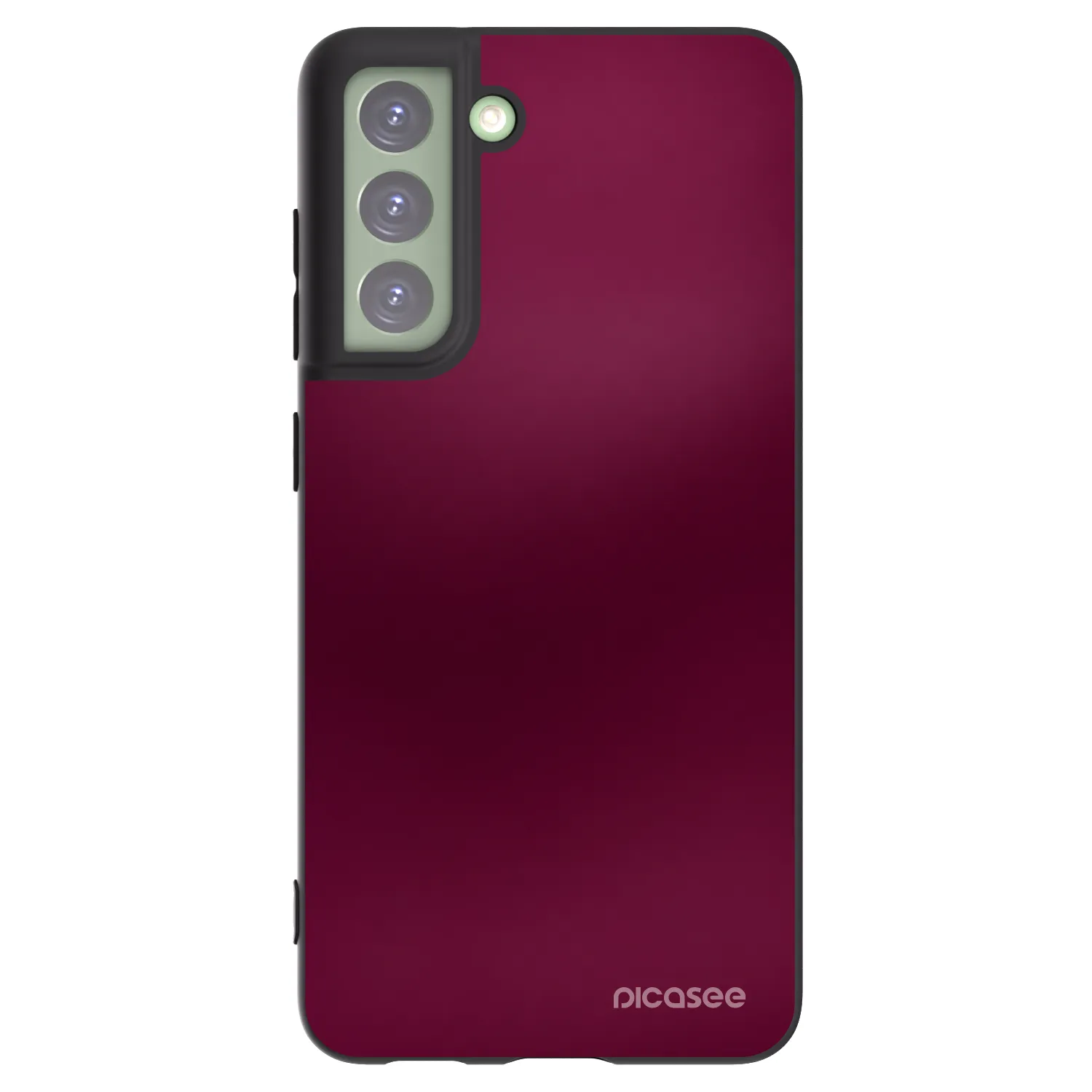 Picasee fekete szilikon tok az alábbi mobiltelefonokra Samsung Galaxy S21 FE 5G - Velvet Bordeaux