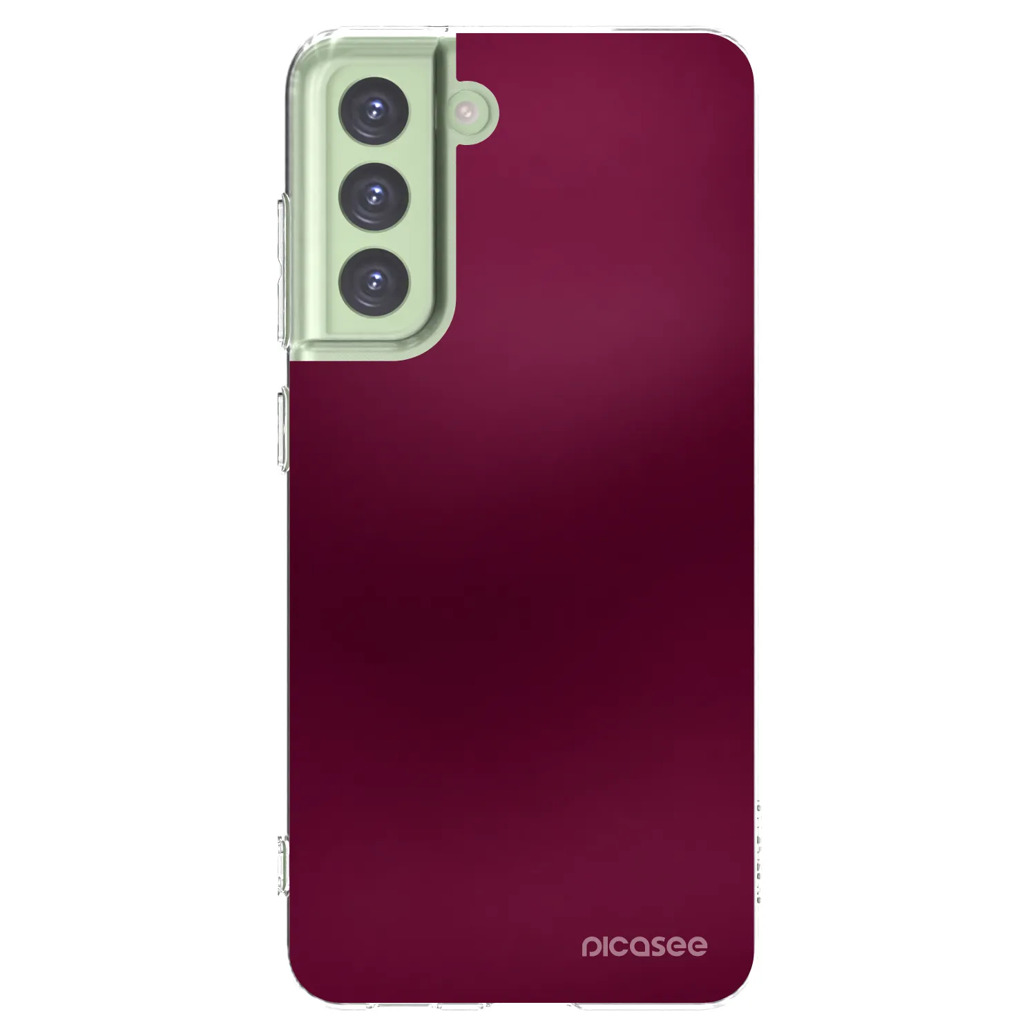 Picasee átlátszó szilikon tok az alábbi mobiltelefonokra Samsung Galaxy S21 FE 5G - Velvet Bordeaux