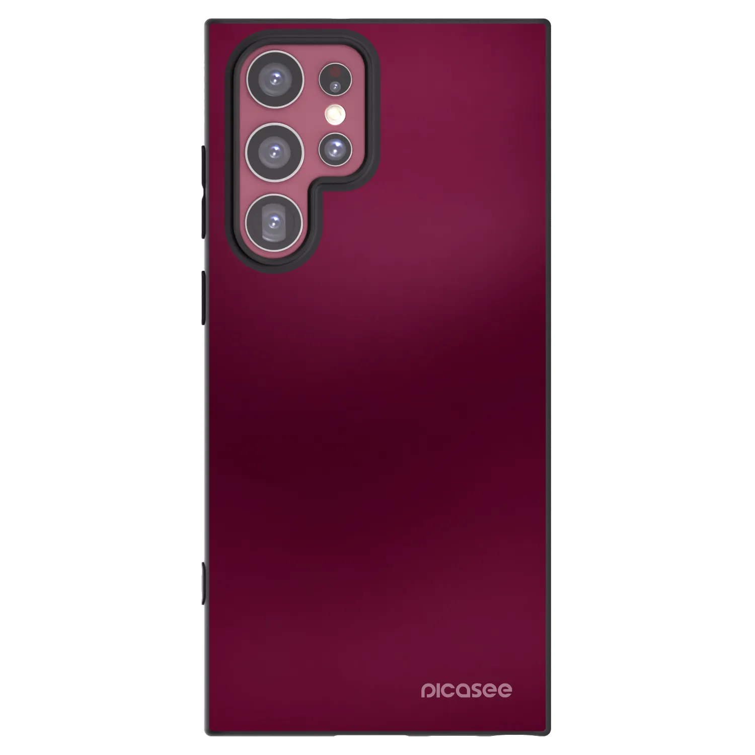 Picasee fekete szilikon tok az alábbi mobiltelefonokra Samsung Galaxy S22 Ultra 5G - Velvet Bordeaux