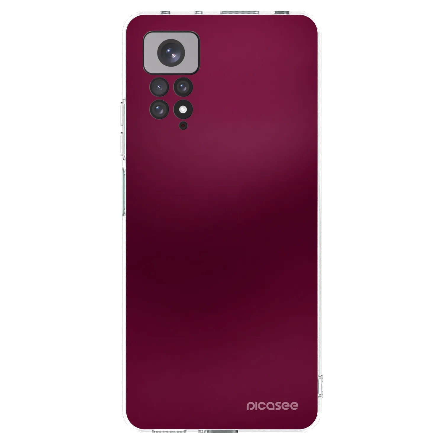 Picasee átlátszó szilikon tok az alábbi mobiltelefonokra Xiaomi Redmi Note 11 - Velvet Bordeaux