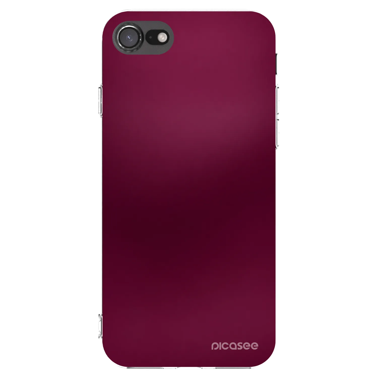 Picasee átlátszó szilikon tok az alábbi mobiltelefonokra Apple iPhone SE 2022 - Velvet Bordeaux