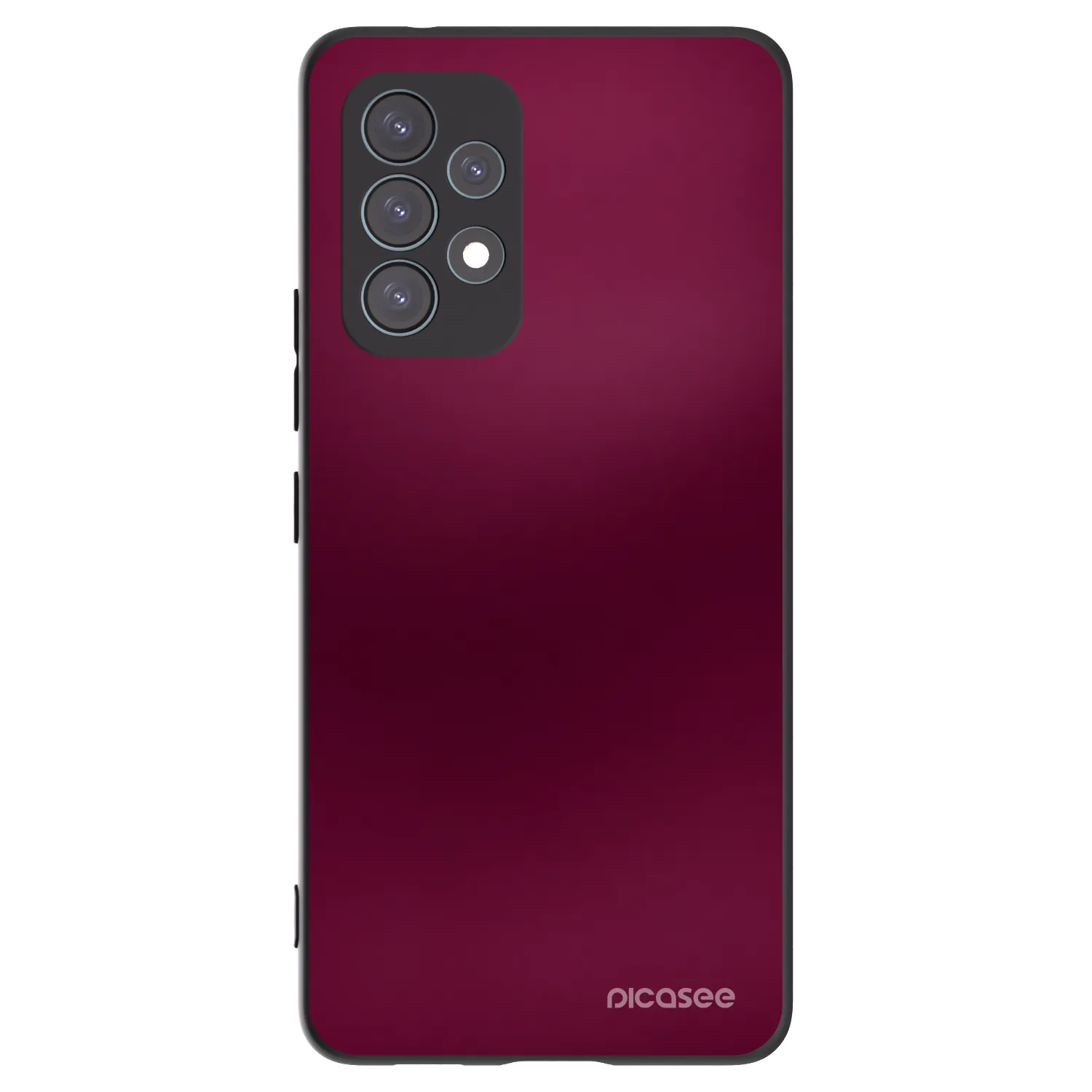 Picasee fekete szilikon tok az alábbi mobiltelefonokra Samsung Galaxy A53 5G A536 - Velvet Bordeaux