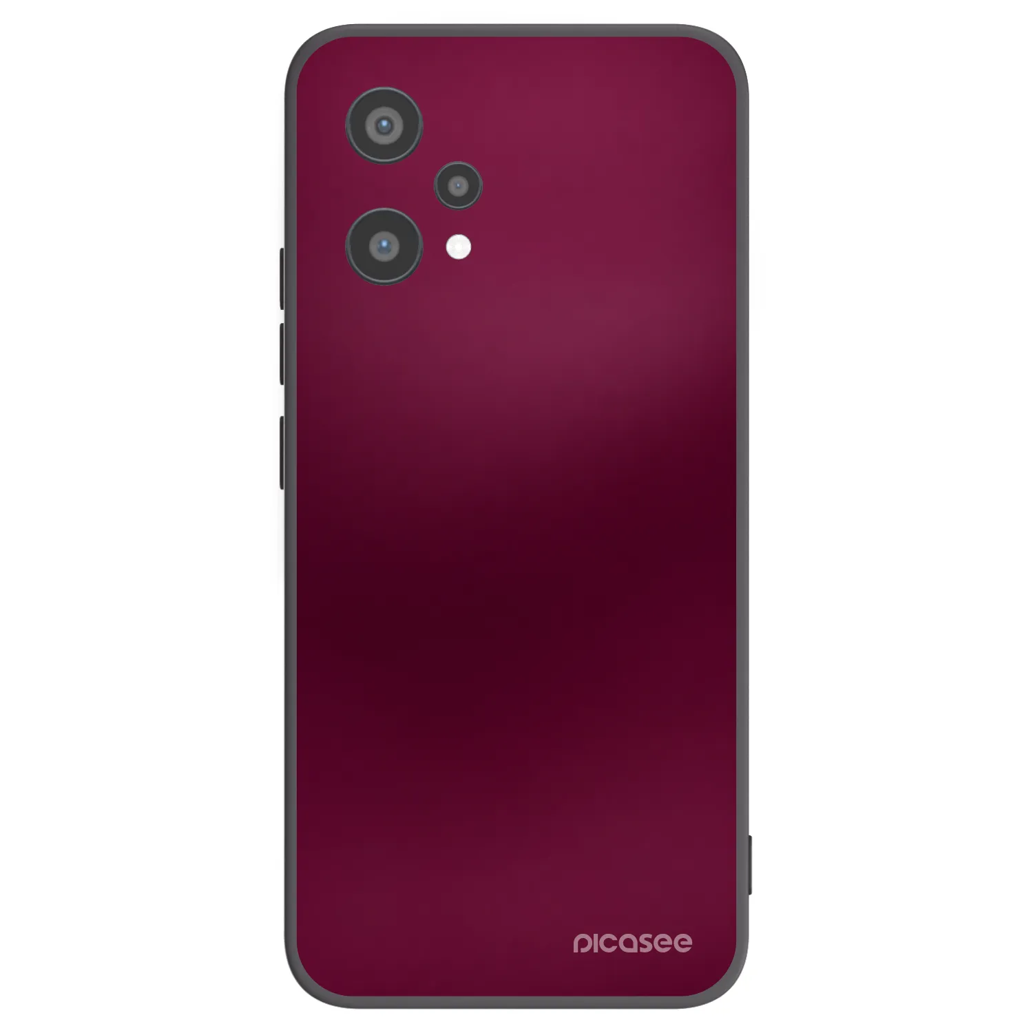 Picasee fekete szilikon tok az alábbi mobiltelefonokra Realme 9 Pro 5G - Velvet Bordeaux