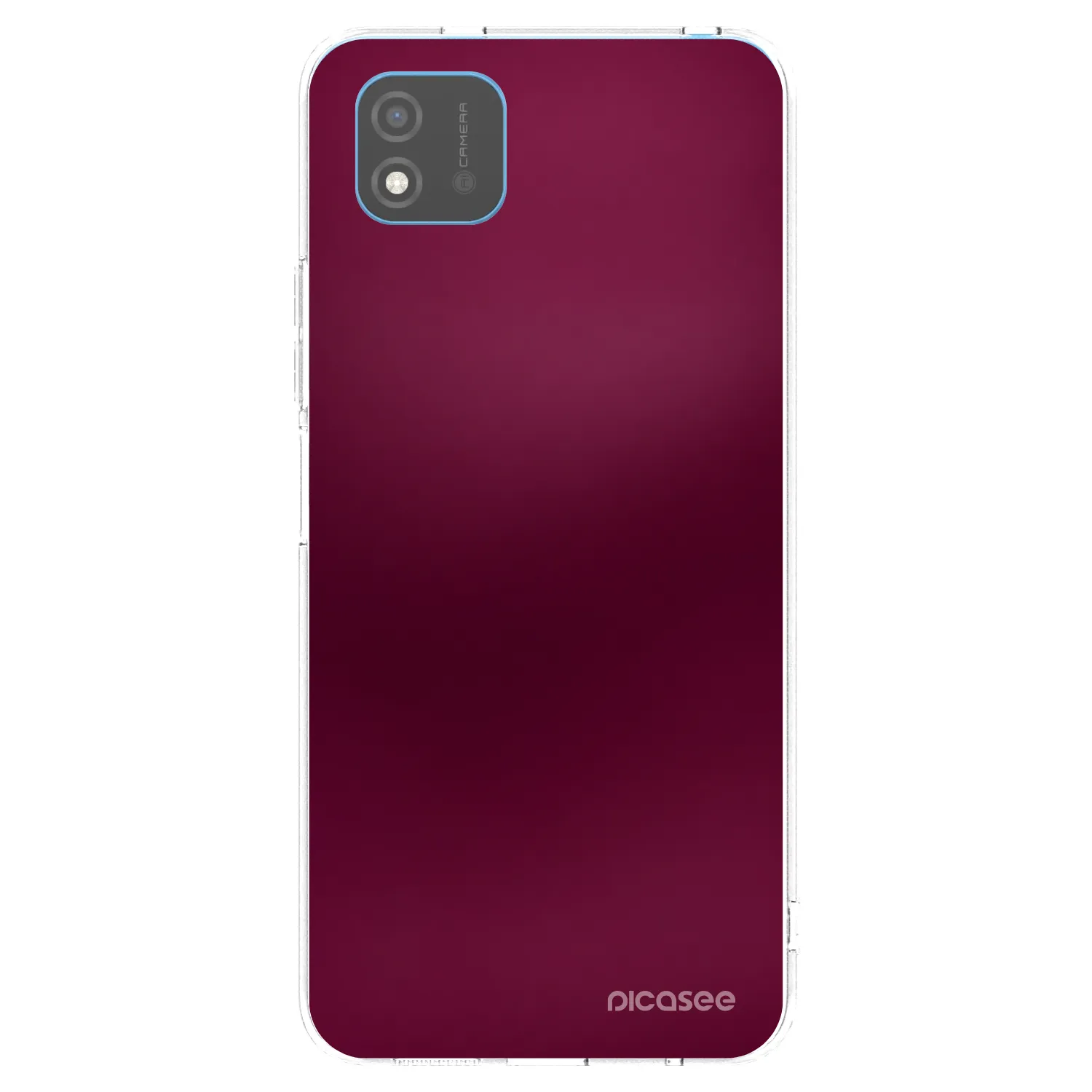 Picasee átlátszó szilikon tok az alábbi mobiltelefonokra Realme C11 (2021) - Velvet Bordeaux
