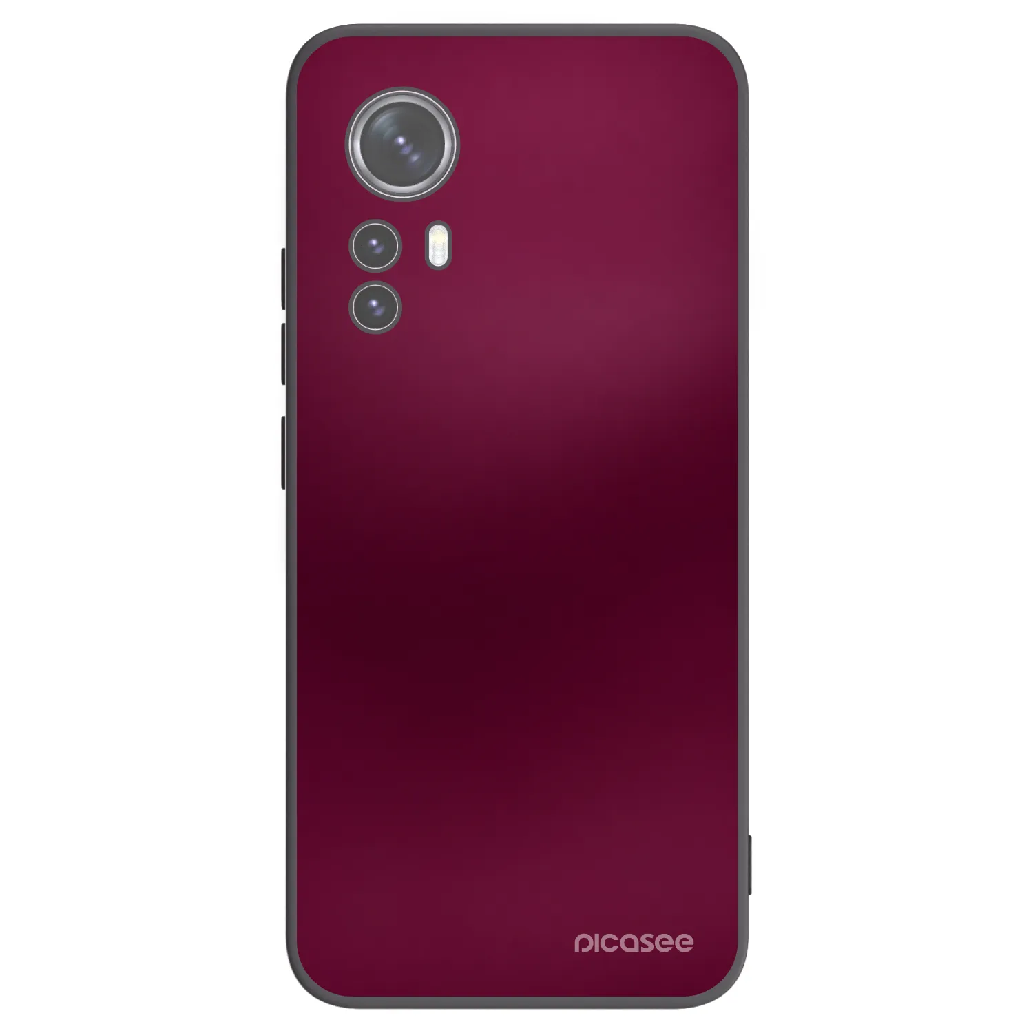 Picasee fekete szilikon tok az alábbi mobiltelefonokra Xiaomi 12 - Velvet Bordeaux