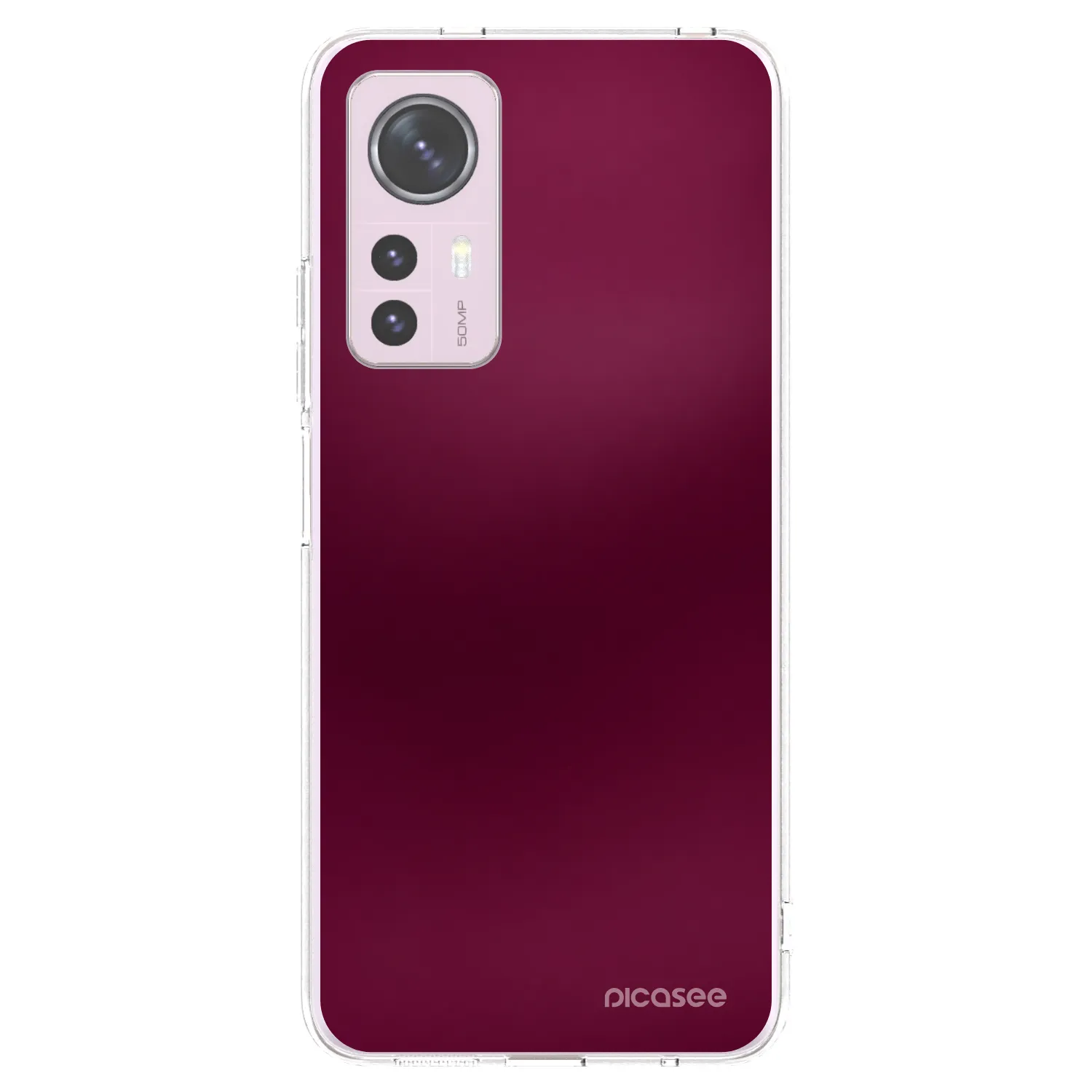 Picasee átlátszó szilikon tok az alábbi mobiltelefonokra Xiaomi 12 - Velvet Bordeaux