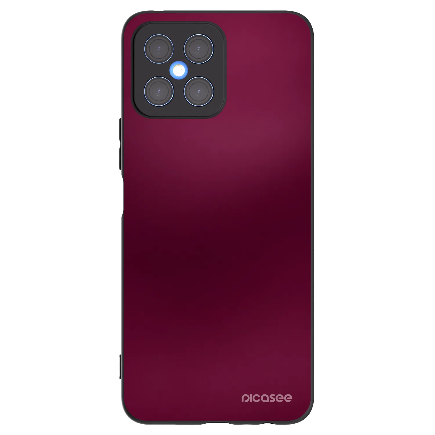 Picasee fekete szilikon tok az alábbi mobiltelefonokra Honor X8 4G - Velvet Bordeaux