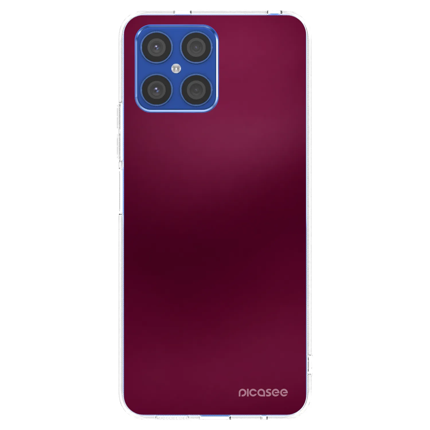 Picasee átlátszó szilikon tok az alábbi mobiltelefonokra Honor X8 4G - Velvet Bordeaux