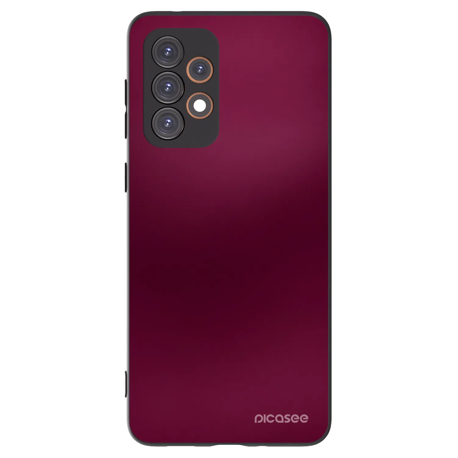 Picasee fekete szilikon tok az alábbi mobiltelefonokra Samsung Galaxy A33 5G A336 - Velvet Bordeaux