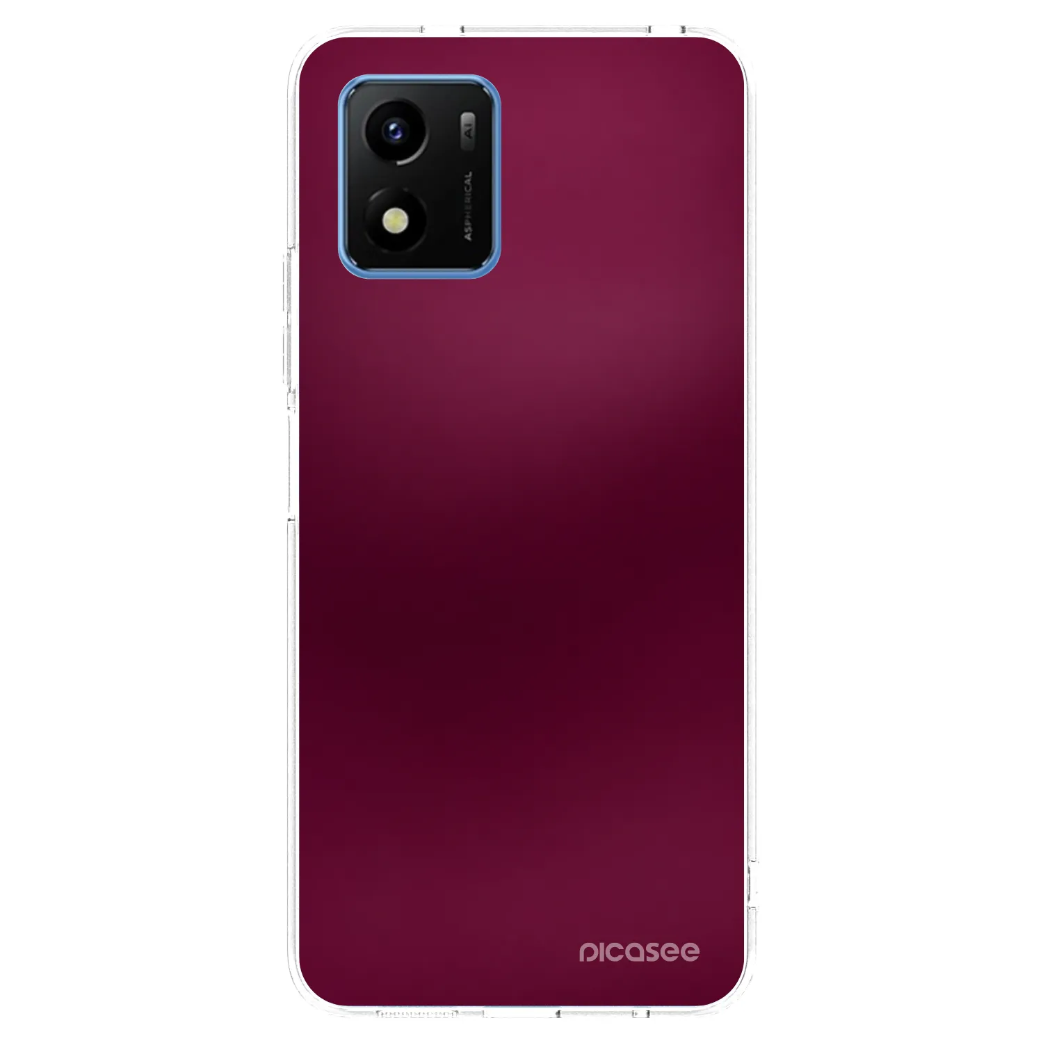 Picasee átlátszó szilikon tok az alábbi mobiltelefonokra Vivo Y01 - Velvet Bordeaux