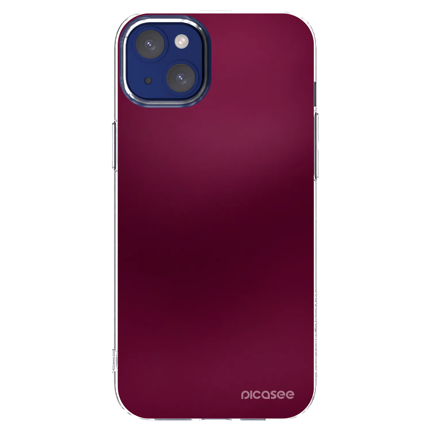 Picasee átlátszó szilikon tok az alábbi mobiltelefonokra Apple iPhone 14 Plus - Velvet Bordeaux