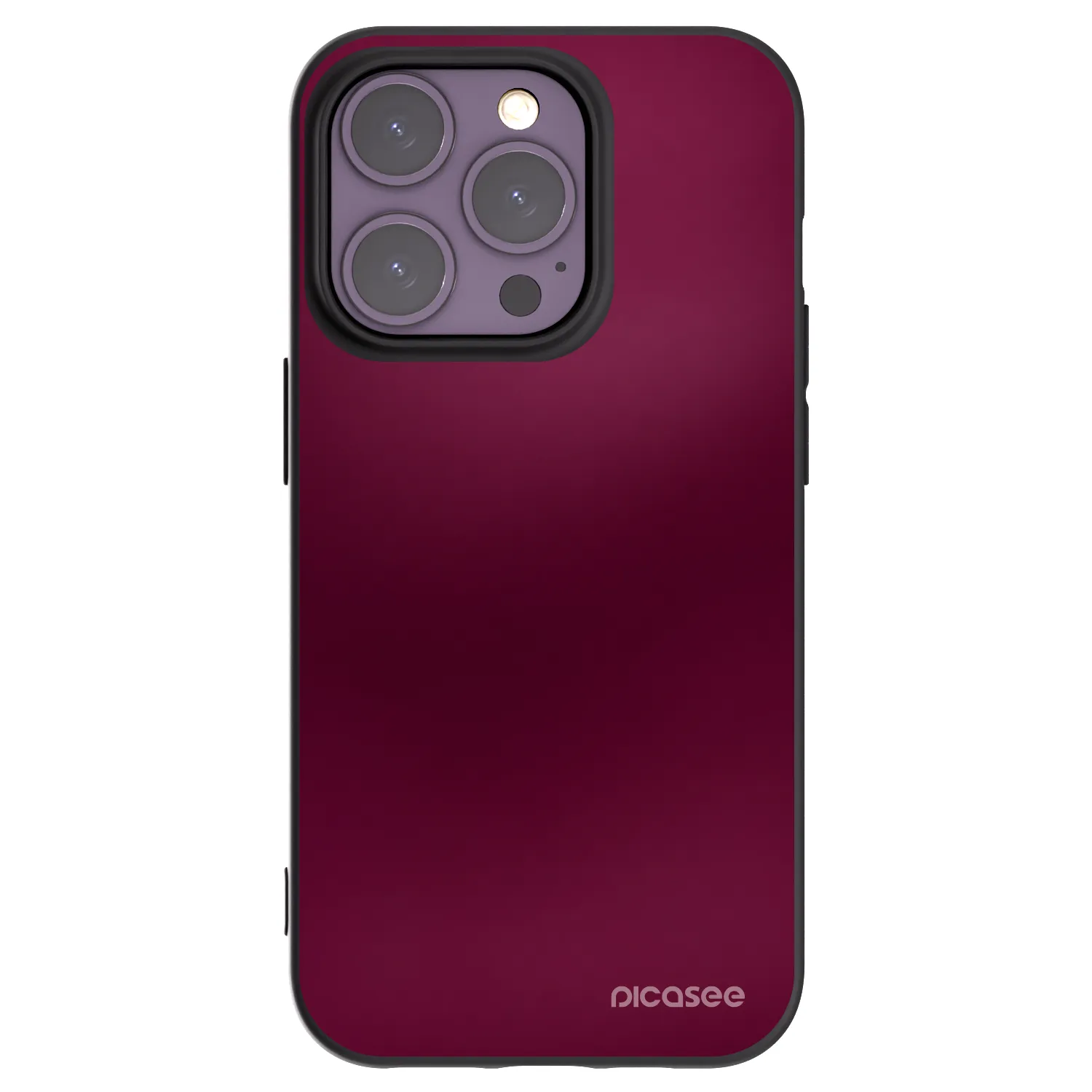 Picasee fekete szilikon tok az alábbi mobiltelefonokra Apple iPhone 14 Pro - Velvet Bordeaux