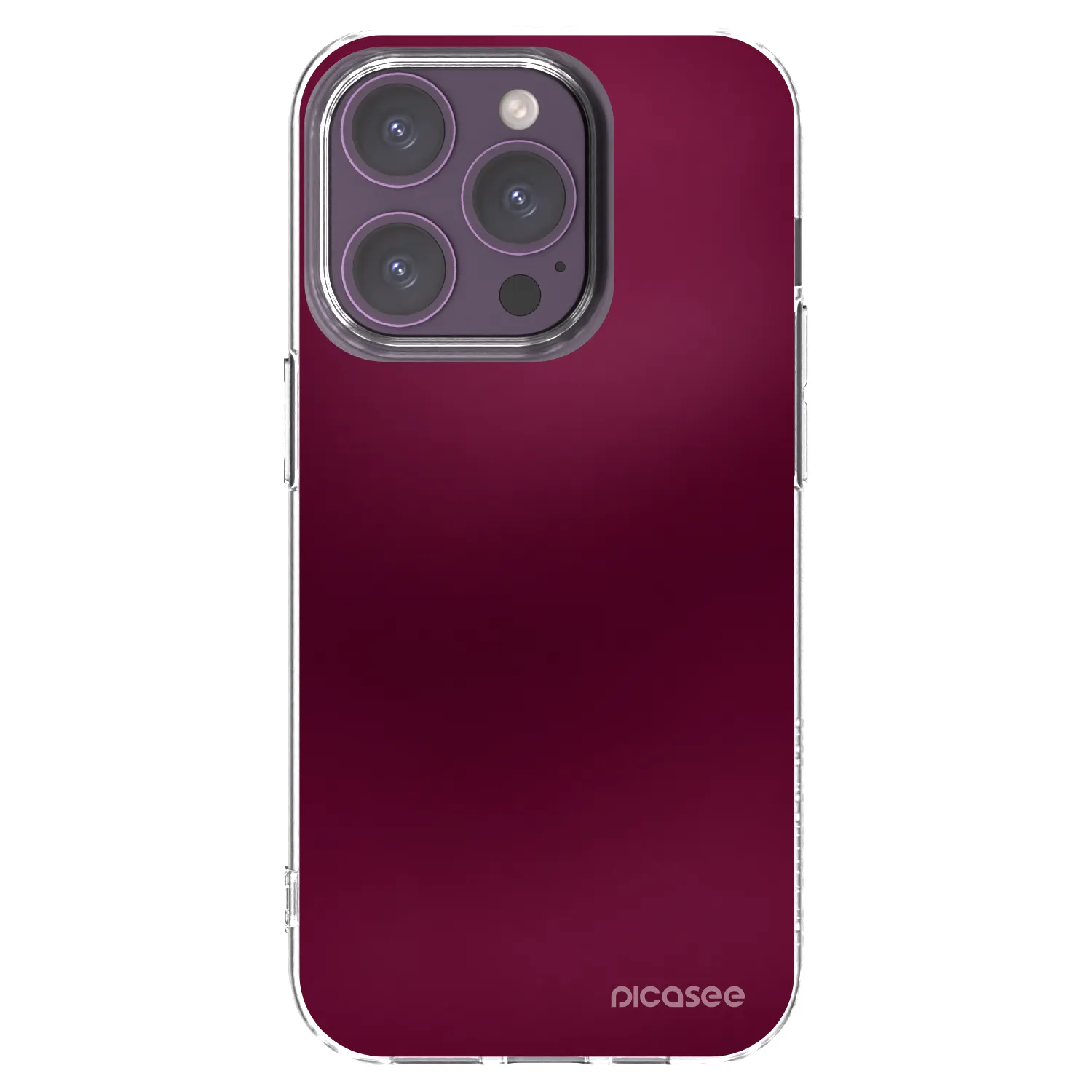 Picasee átlátszó szilikon tok az alábbi mobiltelefonokra Apple iPhone 14 Pro - Velvet Bordeaux
