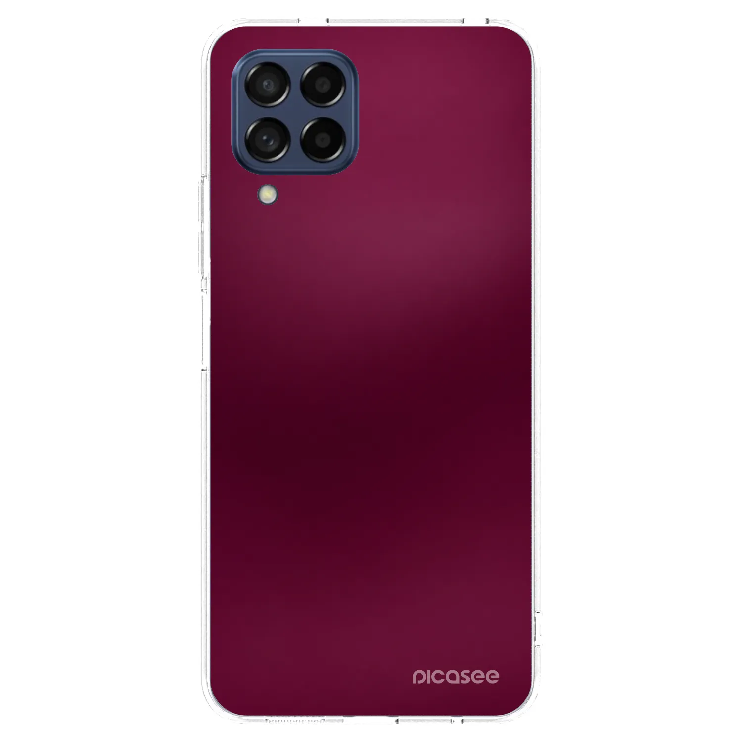 Picasee átlátszó szilikon tok az alábbi mobiltelefonokra Samsung Galaxy M53 5G - Velvet Bordeaux