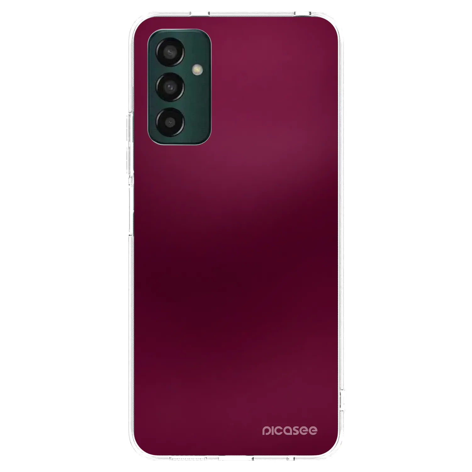 Picasee átlátszó szilikon tok az alábbi mobiltelefonokra Samsung Galaxy M13 M135F - Velvet Bordeaux