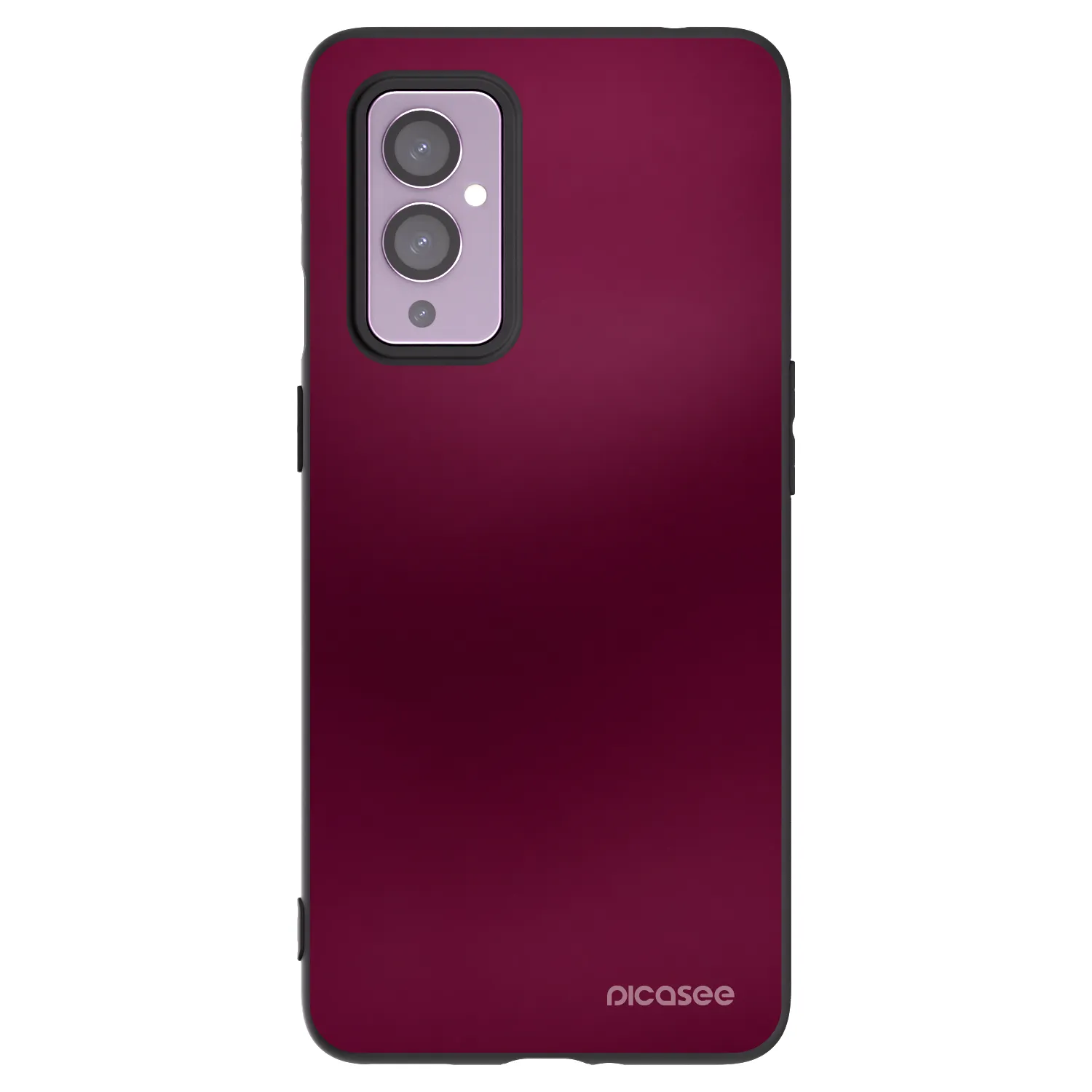 Picasee fekete szilikon tok az alábbi mobiltelefonokra OnePlus 9 - Velvet Bordeaux
