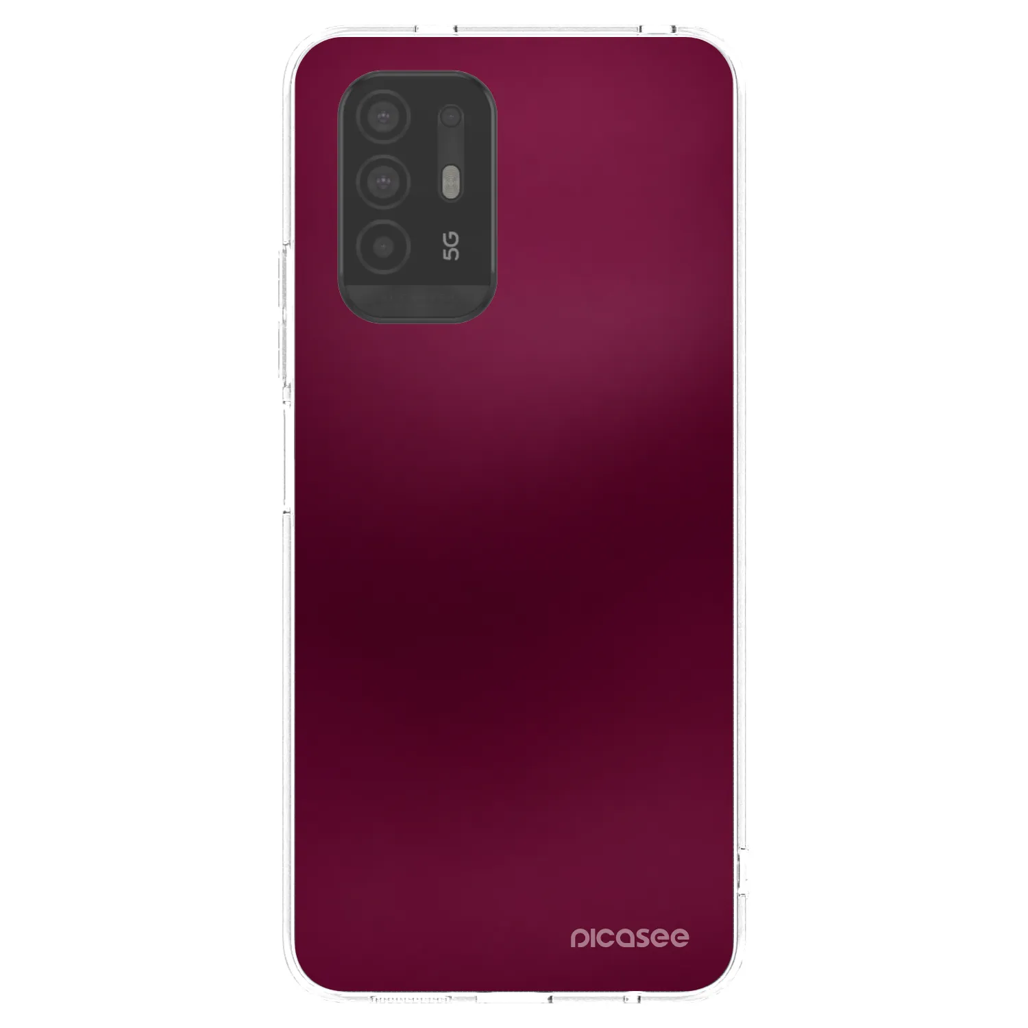 Picasee átlátszó szilikon tok az alábbi mobiltelefonokra OPPO A94 5G - Velvet Bordeaux