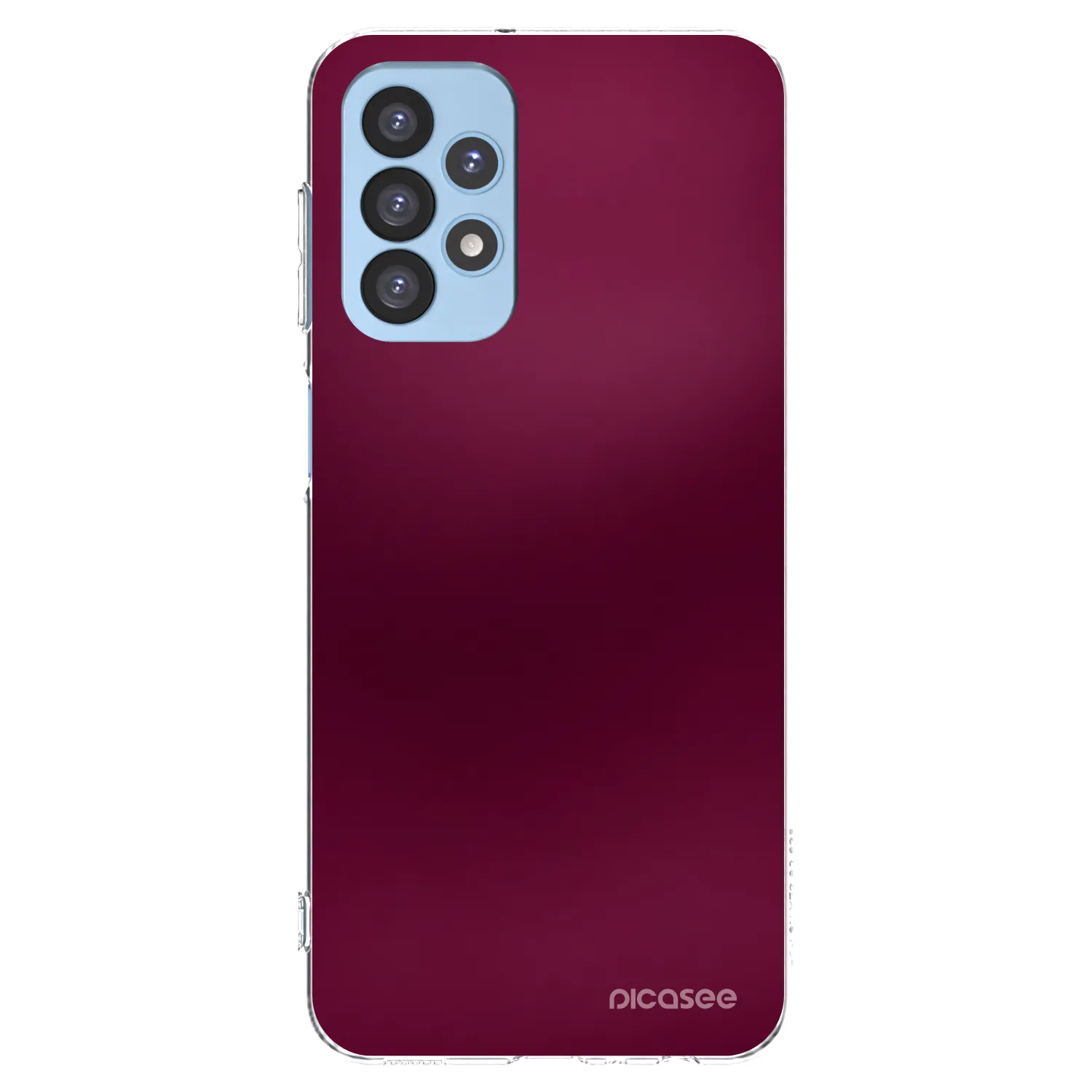 Picasee átlátszó szilikon tok az alábbi mobiltelefonokra Samsung Galaxy A23 A235F 4G - Velvet Bordeaux