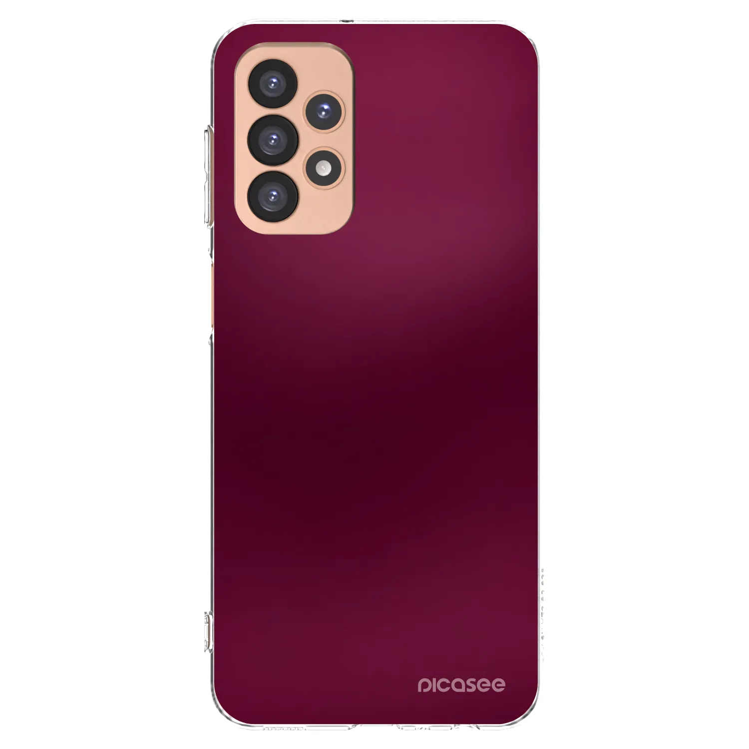 Picasee átlátszó szilikon tok az alábbi mobiltelefonokra Samsung Galaxy A23 A236B 5G - Velvet Bordeaux