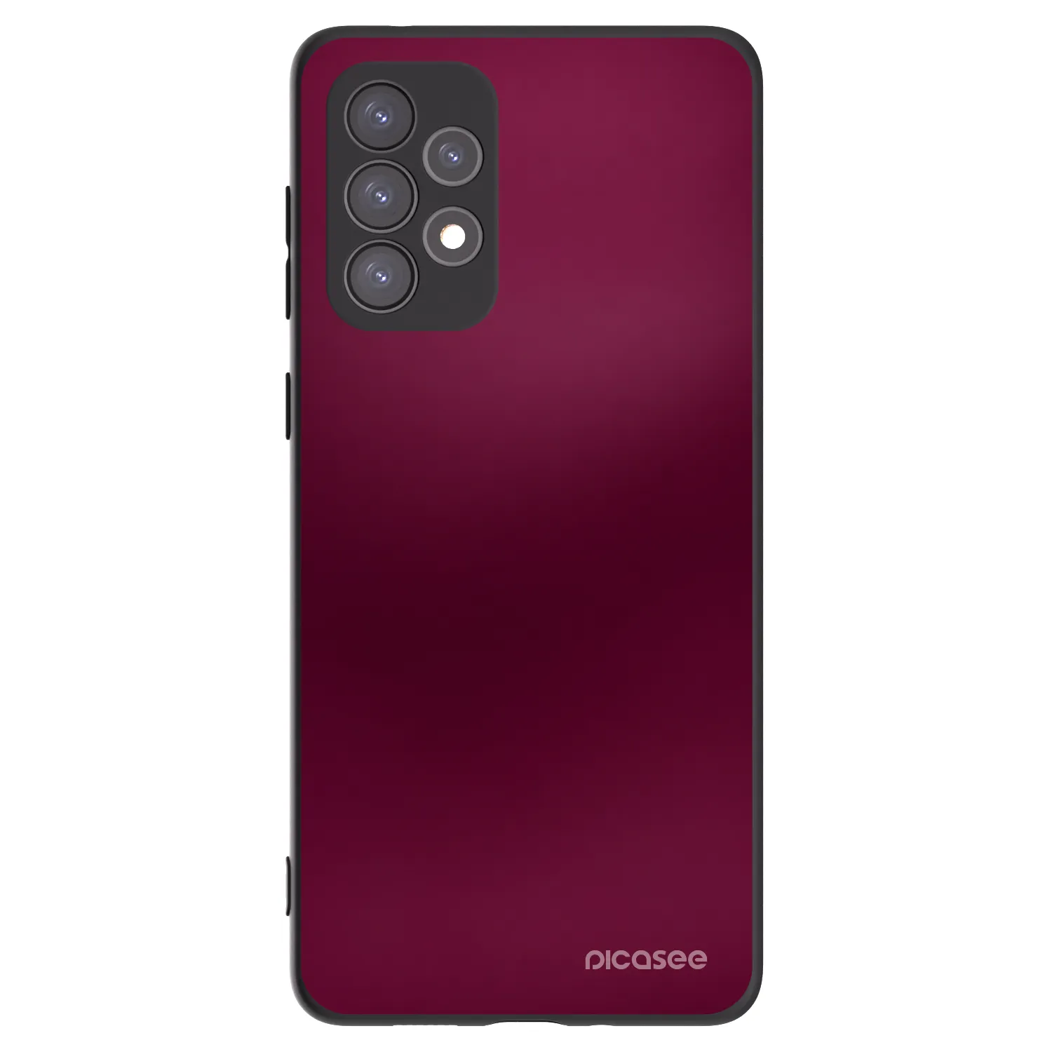 Picasee fekete szilikon tok az alábbi mobiltelefonokra Samsung Galaxy A73 5G - Velvet Bordeaux